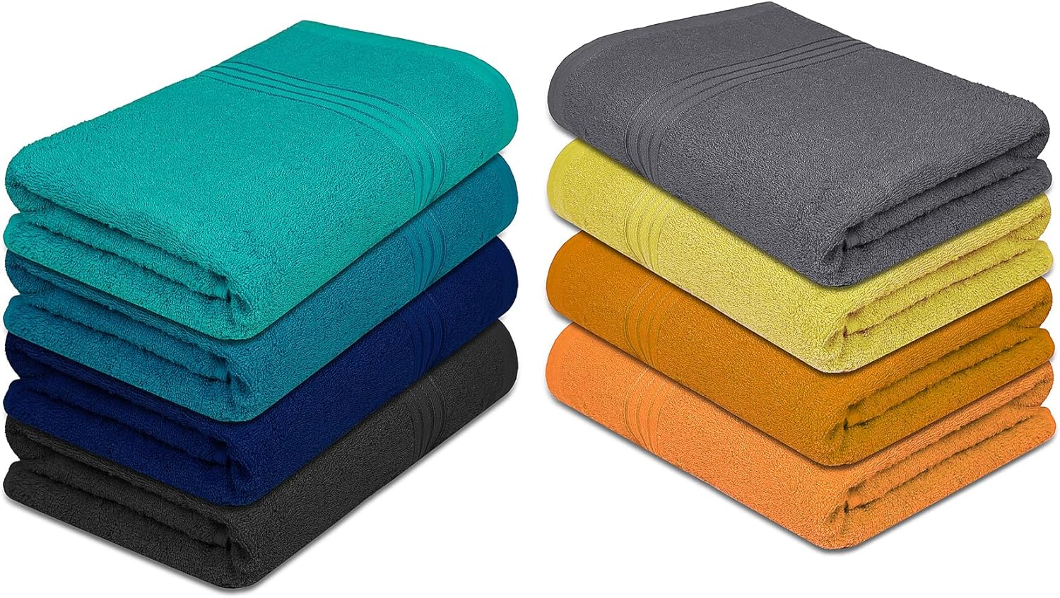 ZUPERIA Multicolor Bath Towels