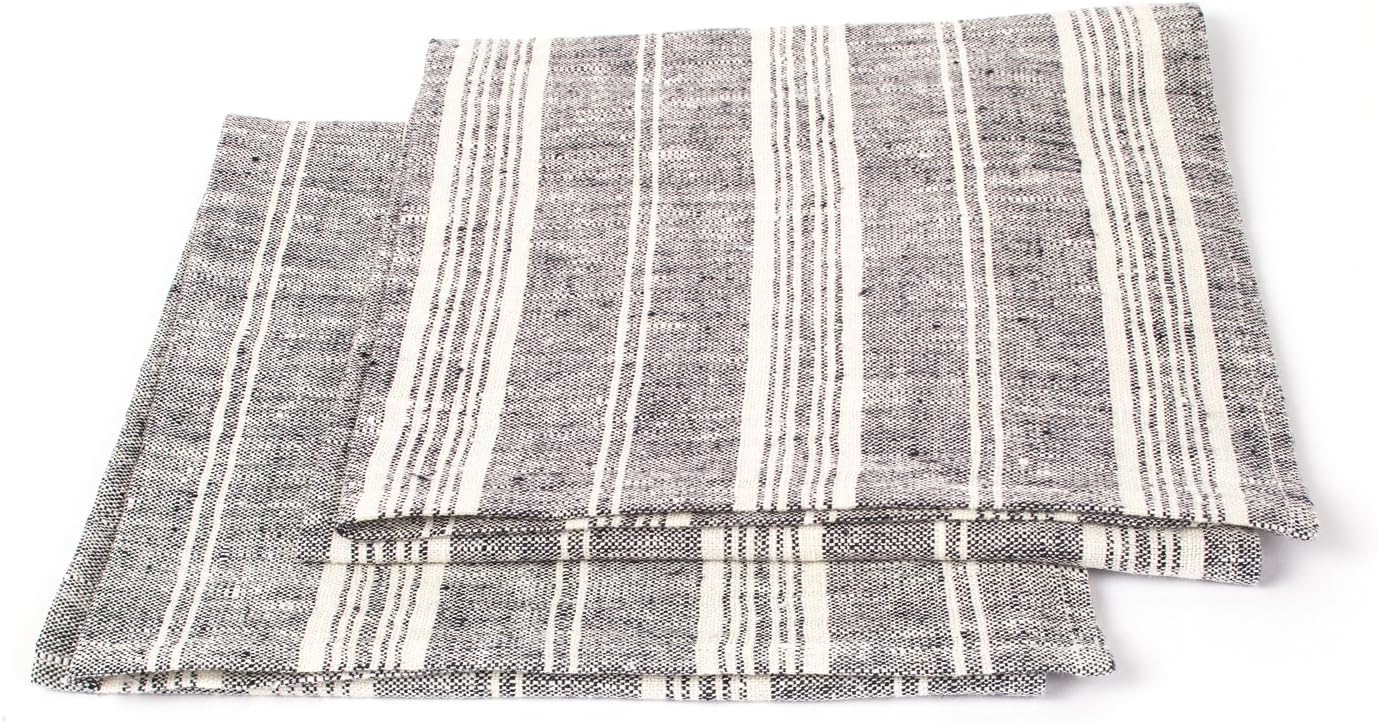 LinenMe Multistripe Hand Towels Set of 2