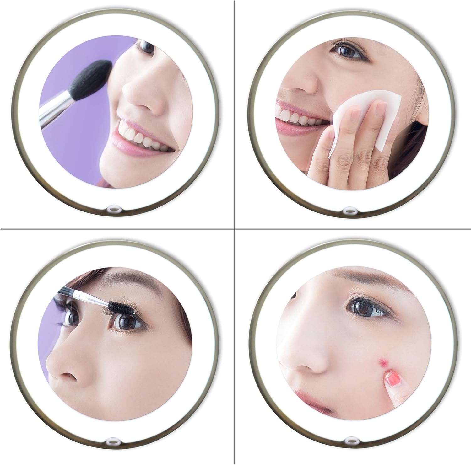 JiBen 10X Magnifying Makeup Mirror