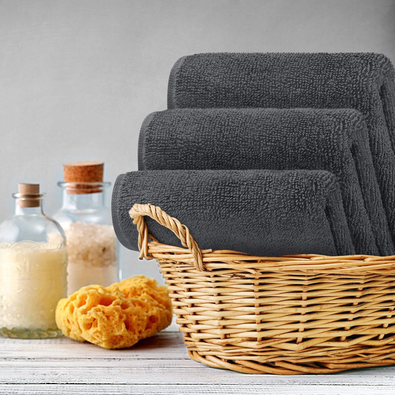Natural 12-Piece Washcloth Set for Home Gift Giving