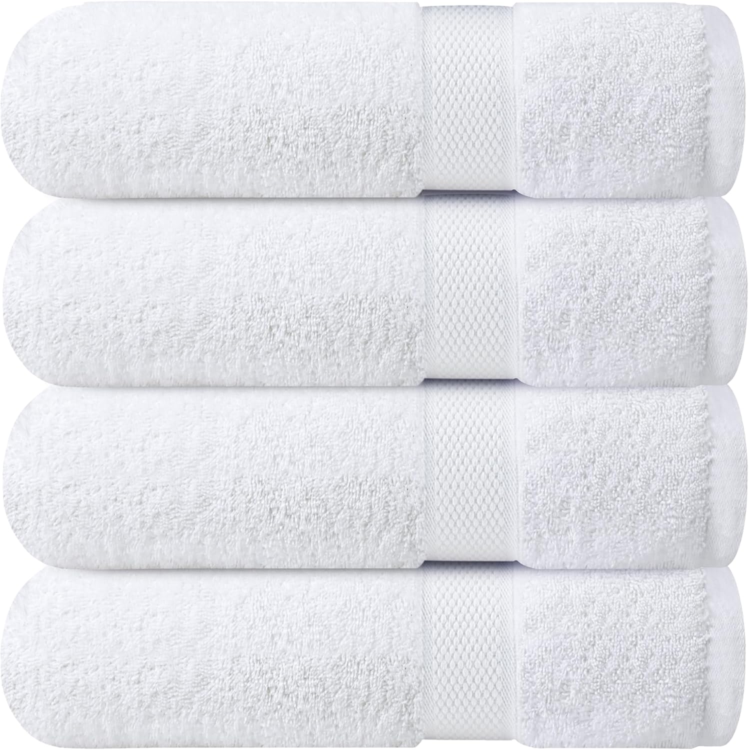 Luxury 100 Cotton Bath Towels Set - Soft Quick-Drying Durable