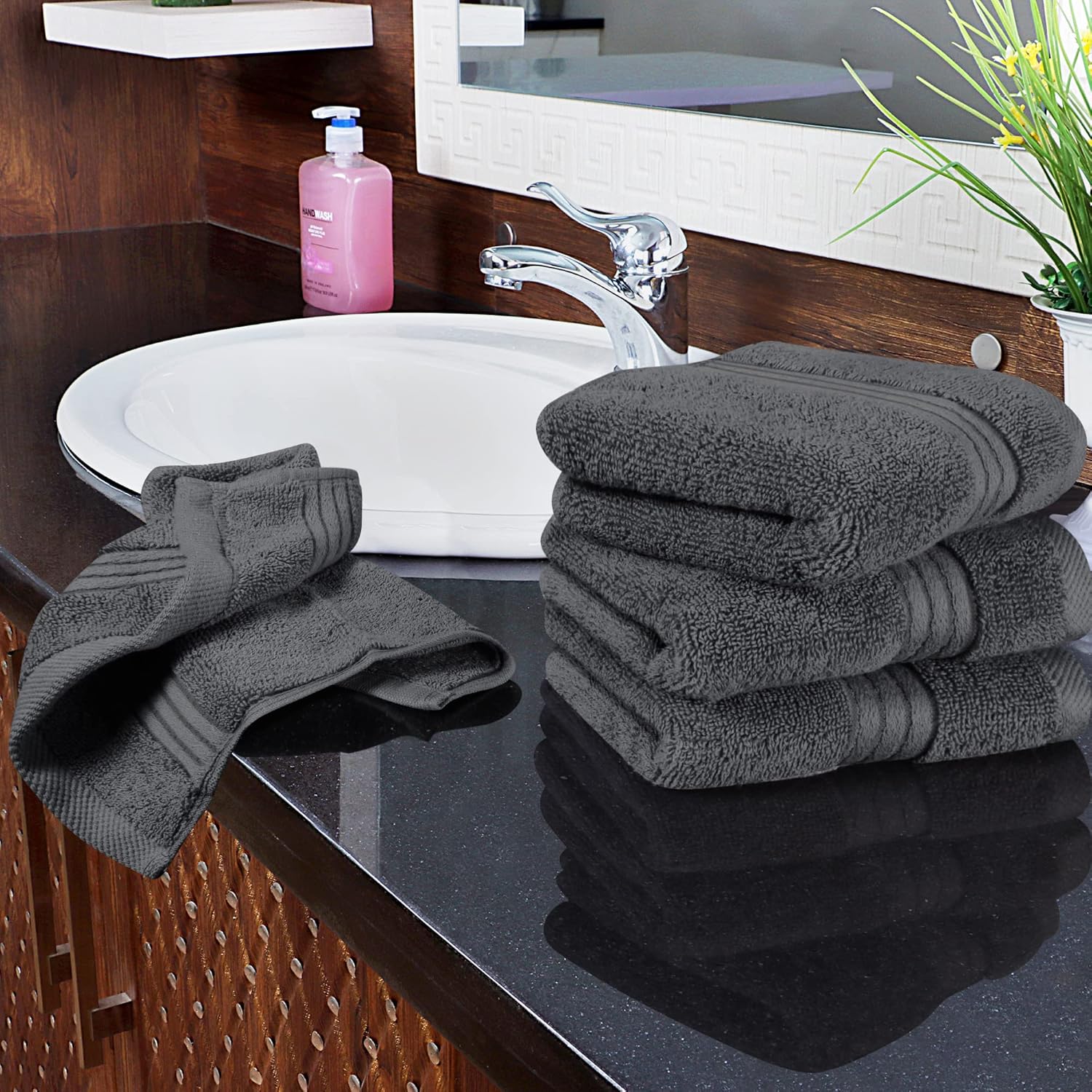Natural 12-Piece Washcloth Set for Home Gift Giving