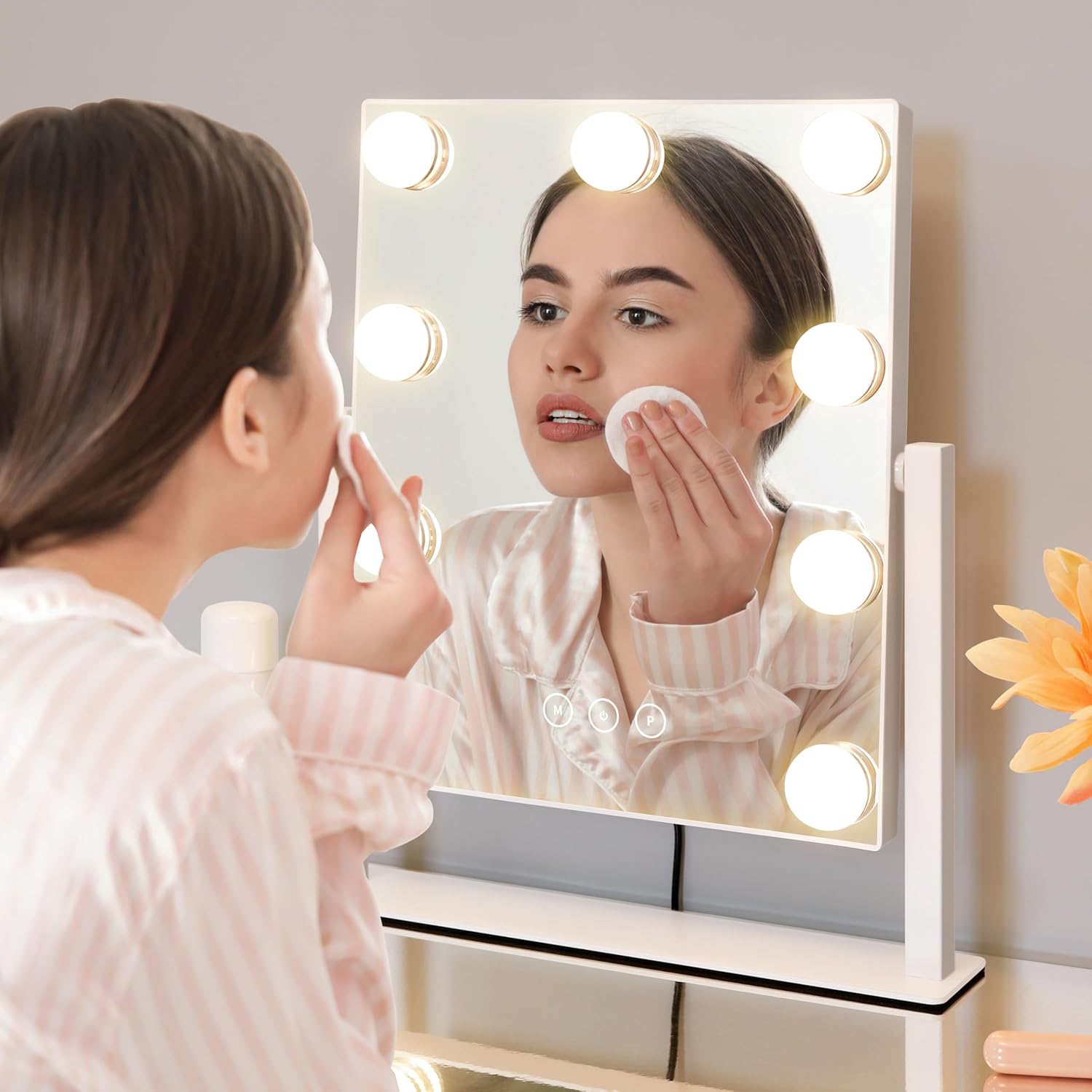 Kotdning Lighted Vanity Mirror with 3 Lighting Modes