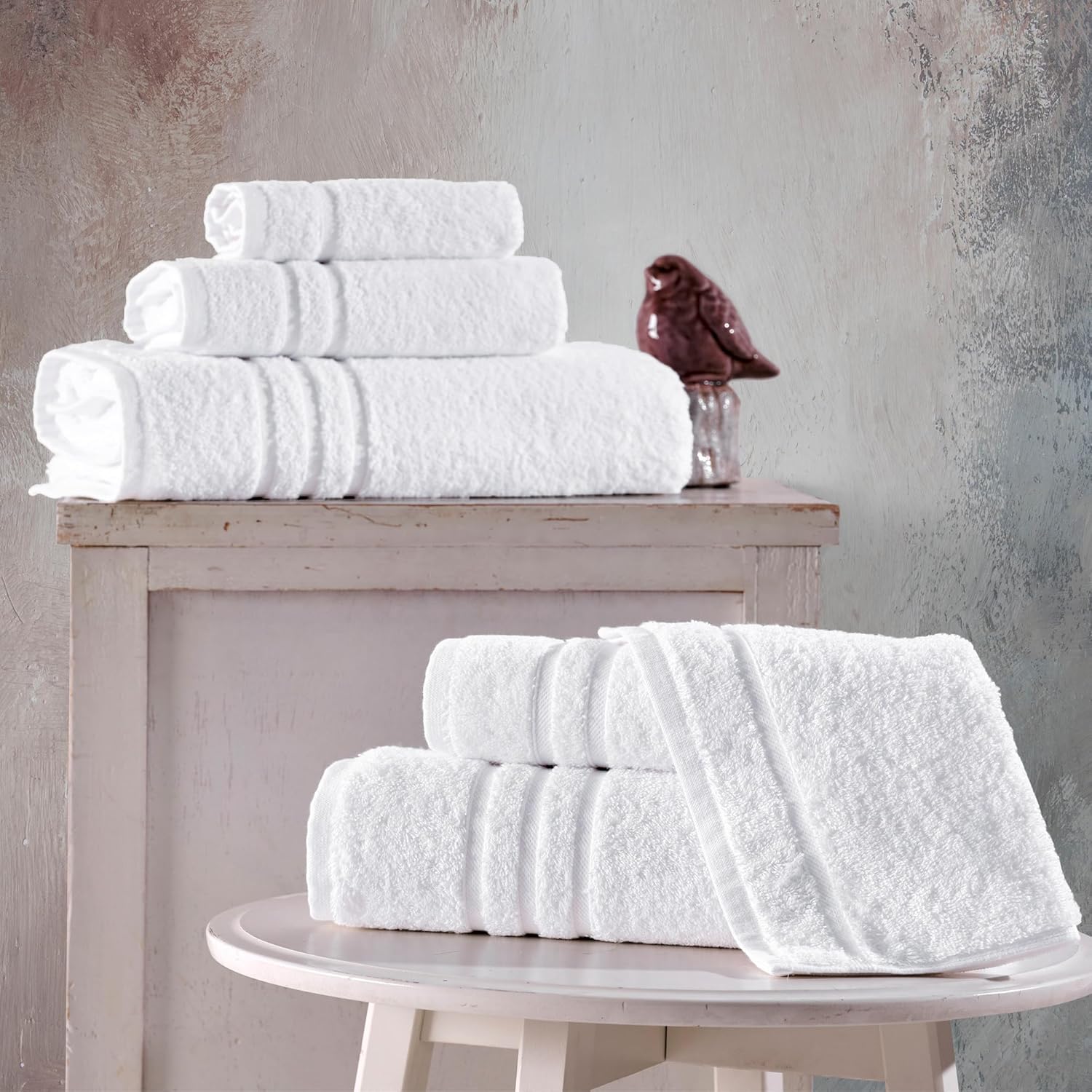 Beautiful Premium Turkish Cotton Bath Towels Set by Hawmam Linen