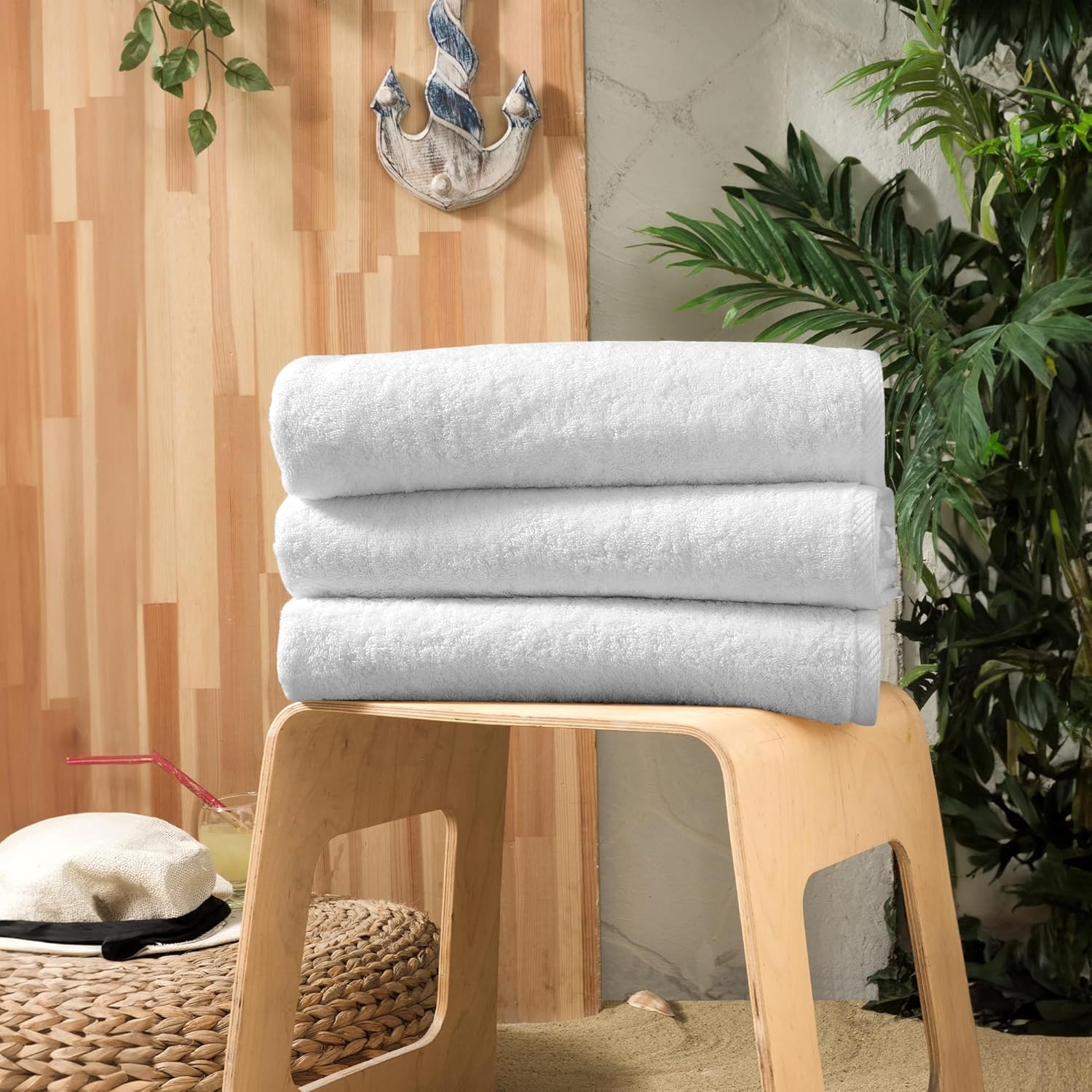 GT Globaltex 3-Piece Beach Towels Set