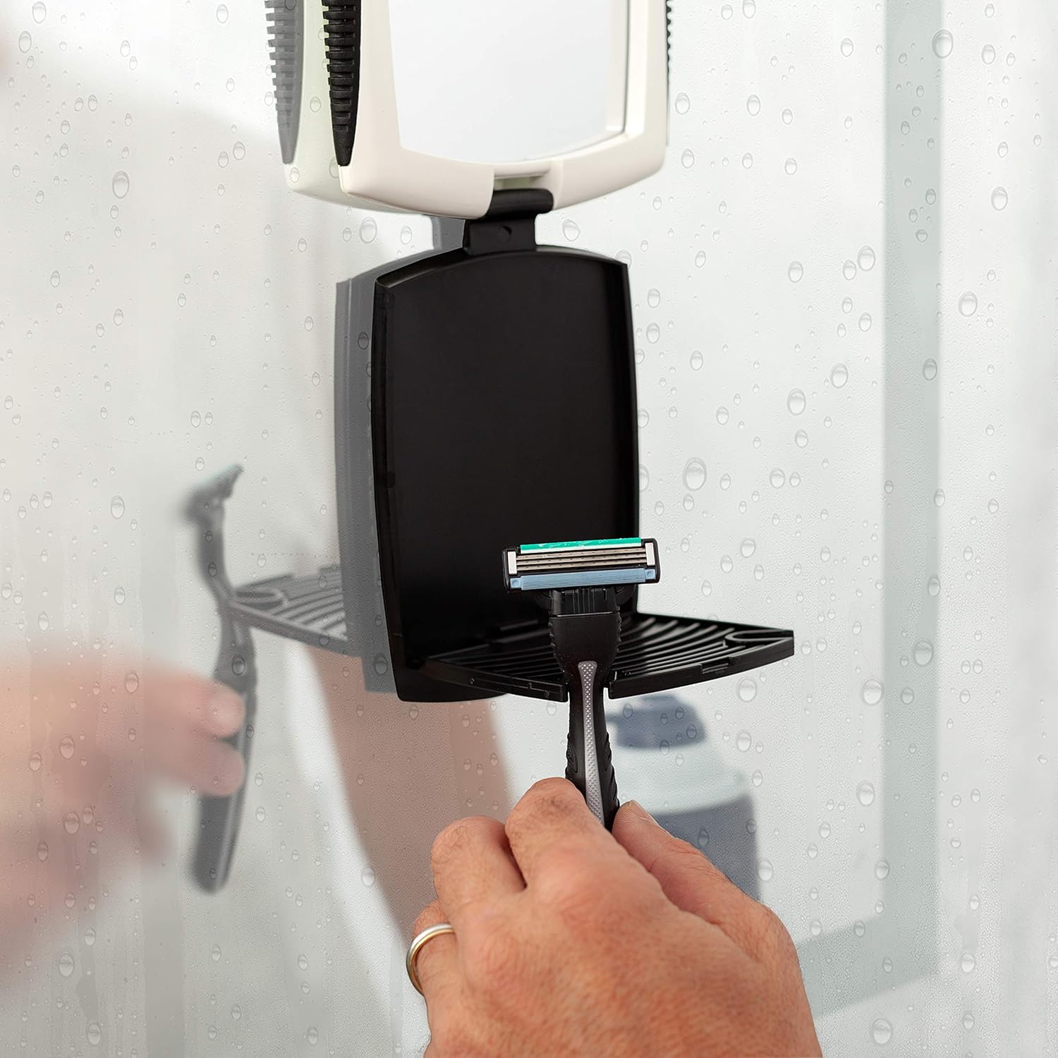 Perfect Zadro ZFogless Travel Shower Shaving Mirror Black