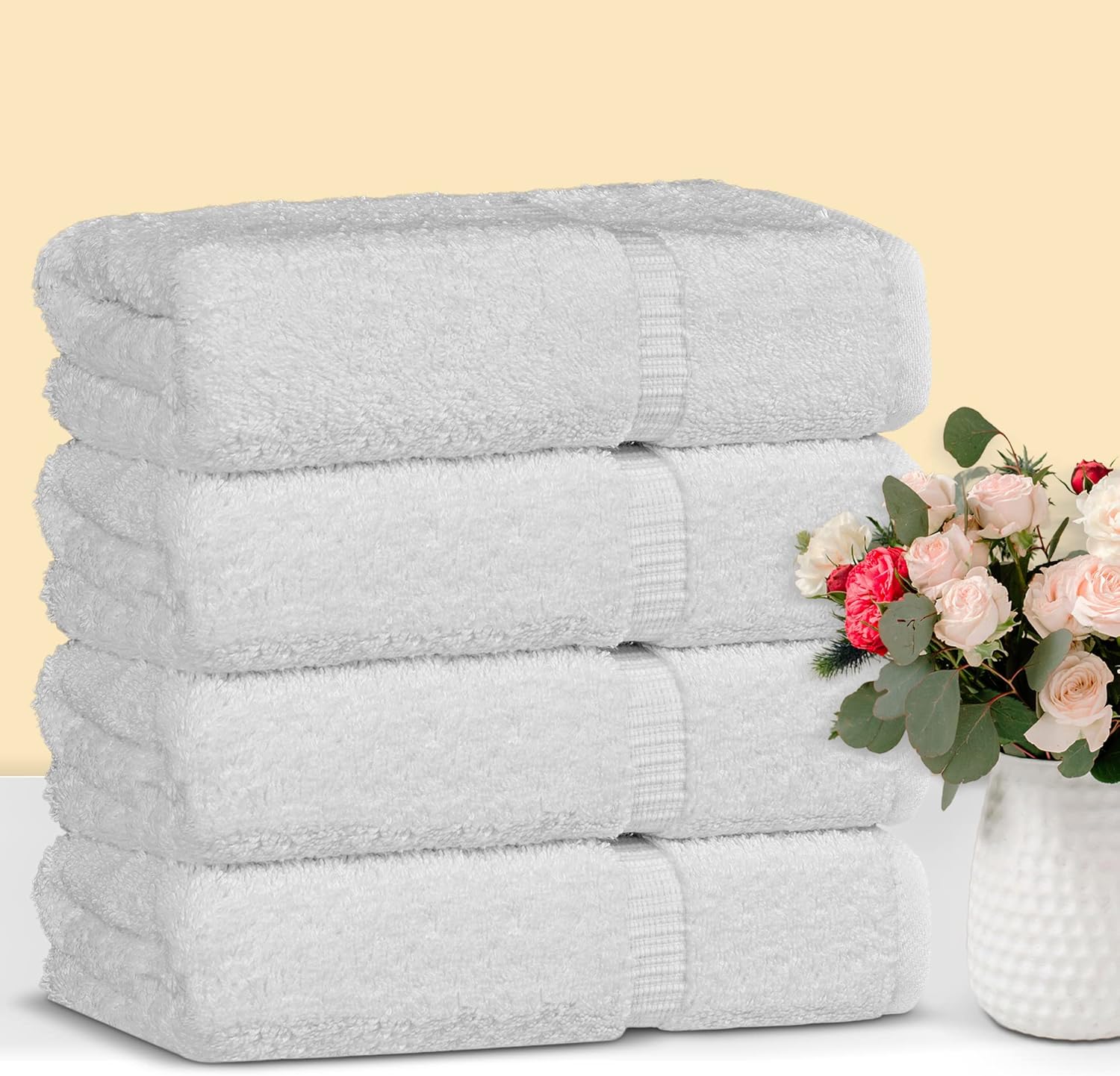 Premium 100 Cotton Turkish Towels for Bathroom