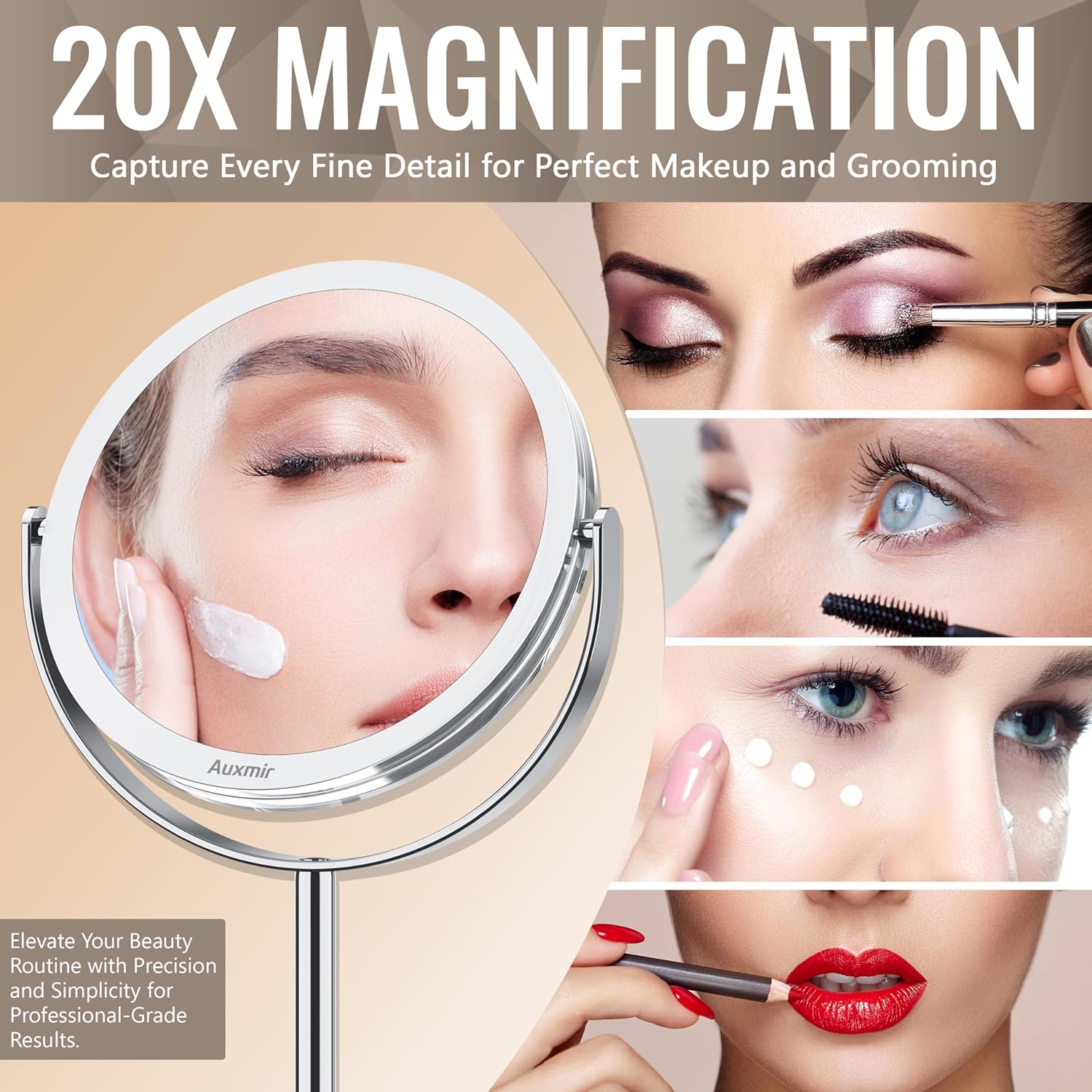 The 20X Beauty Mirror from Auxmir - Discover True Self-Reflection