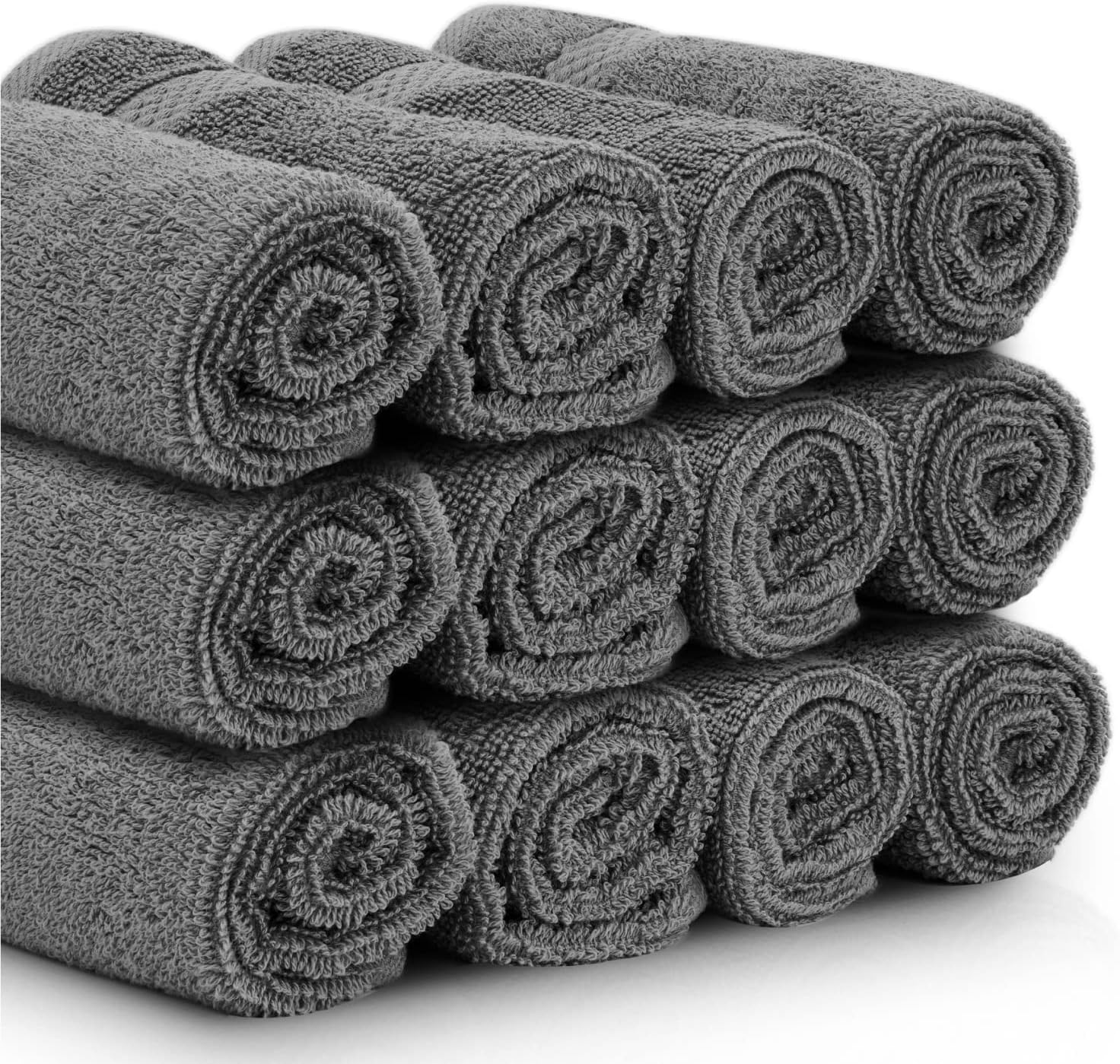 Luxury Washcloths Set for Bathroom - Soft Egyptian Cotton