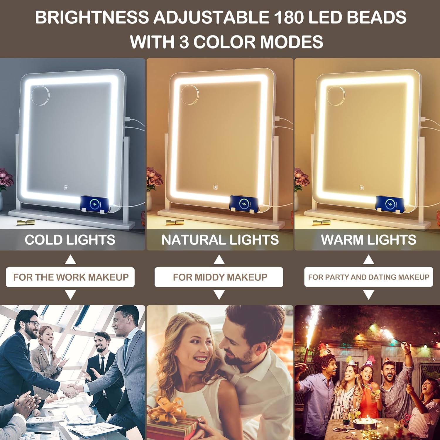 Gvnkvn Makeup Vanity Mirror