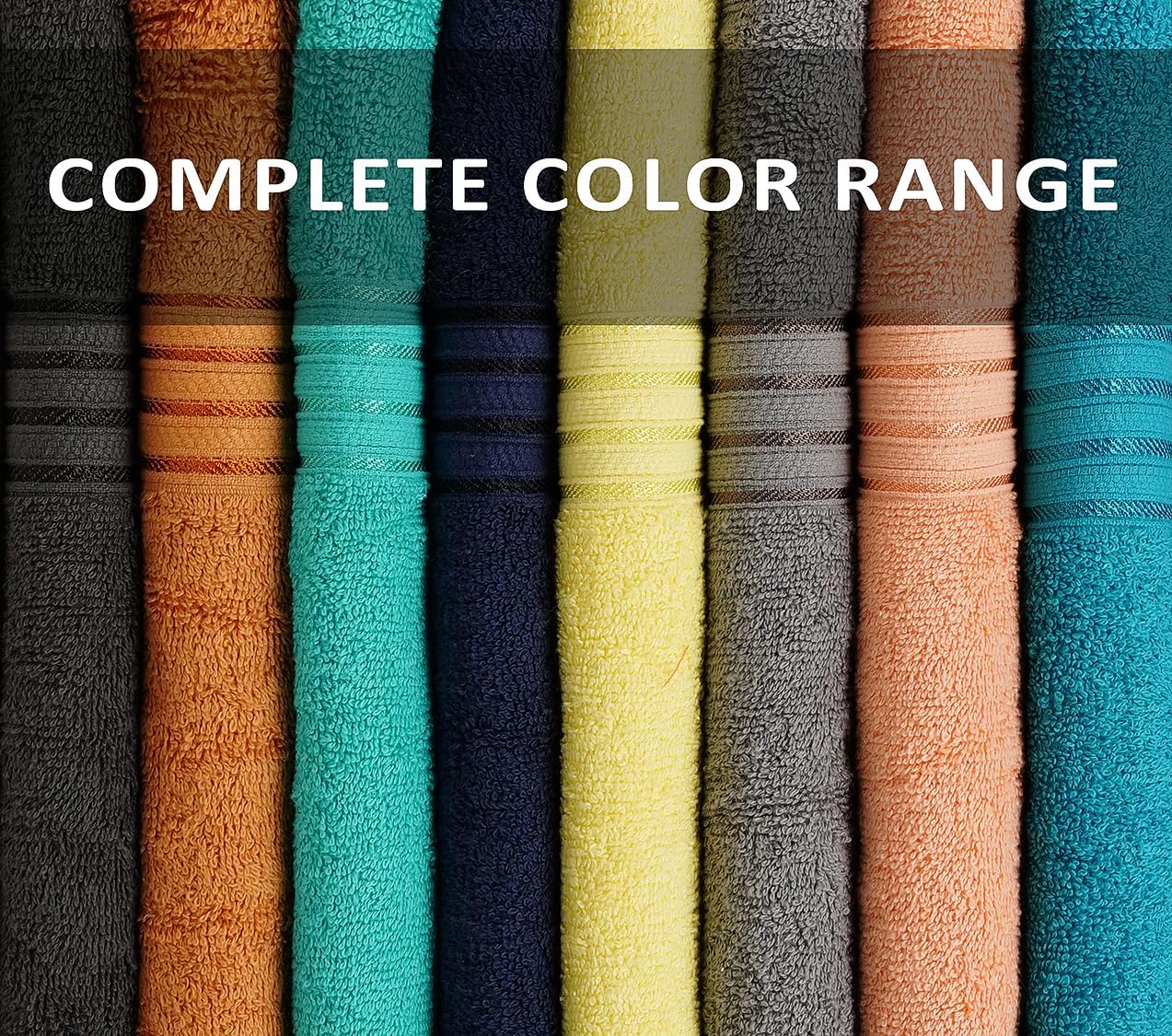 ZUPERIA Multicolor Bath Towels