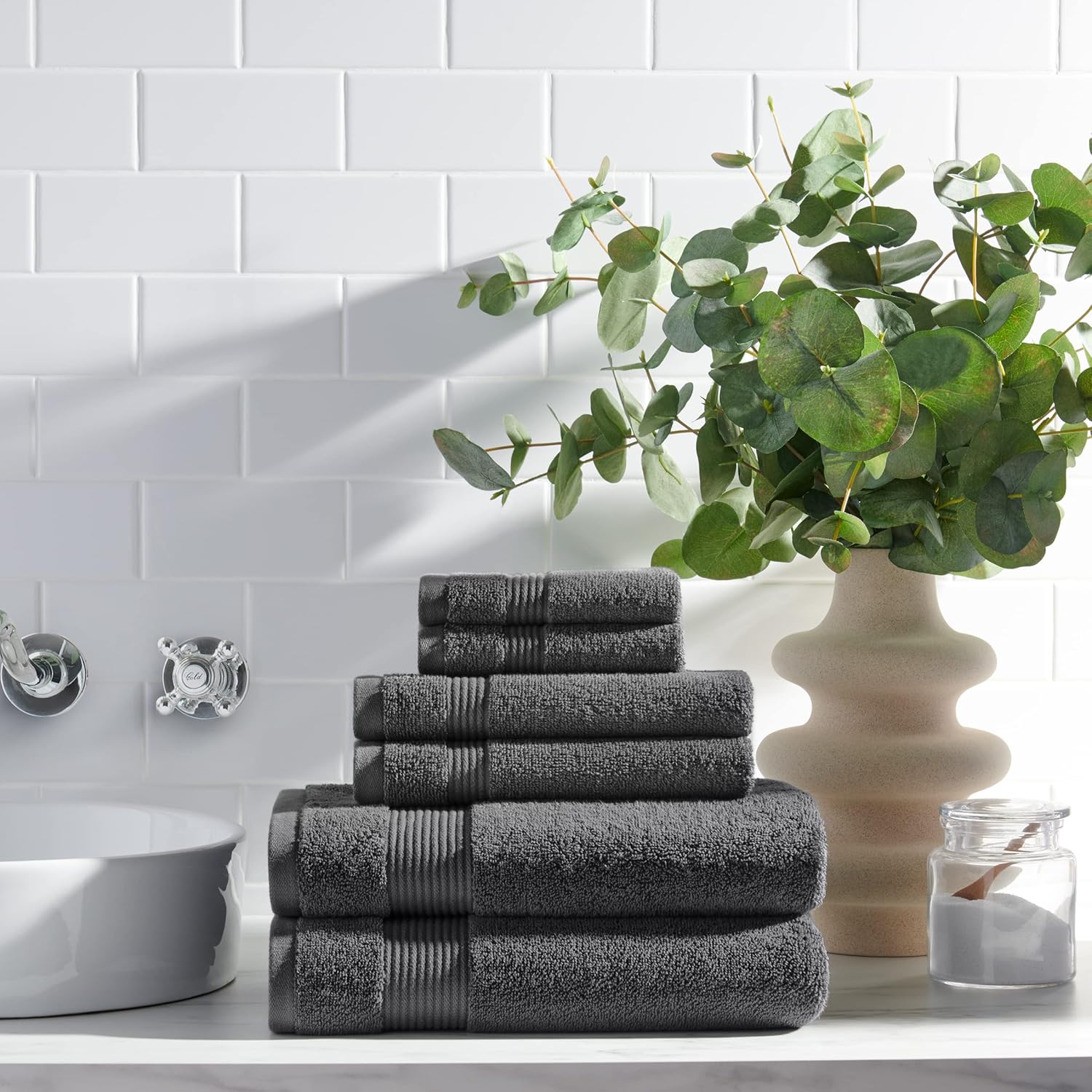 Luxury Soft Absorbent Bath Washcloths for Hotels Spas Vacation Rentals