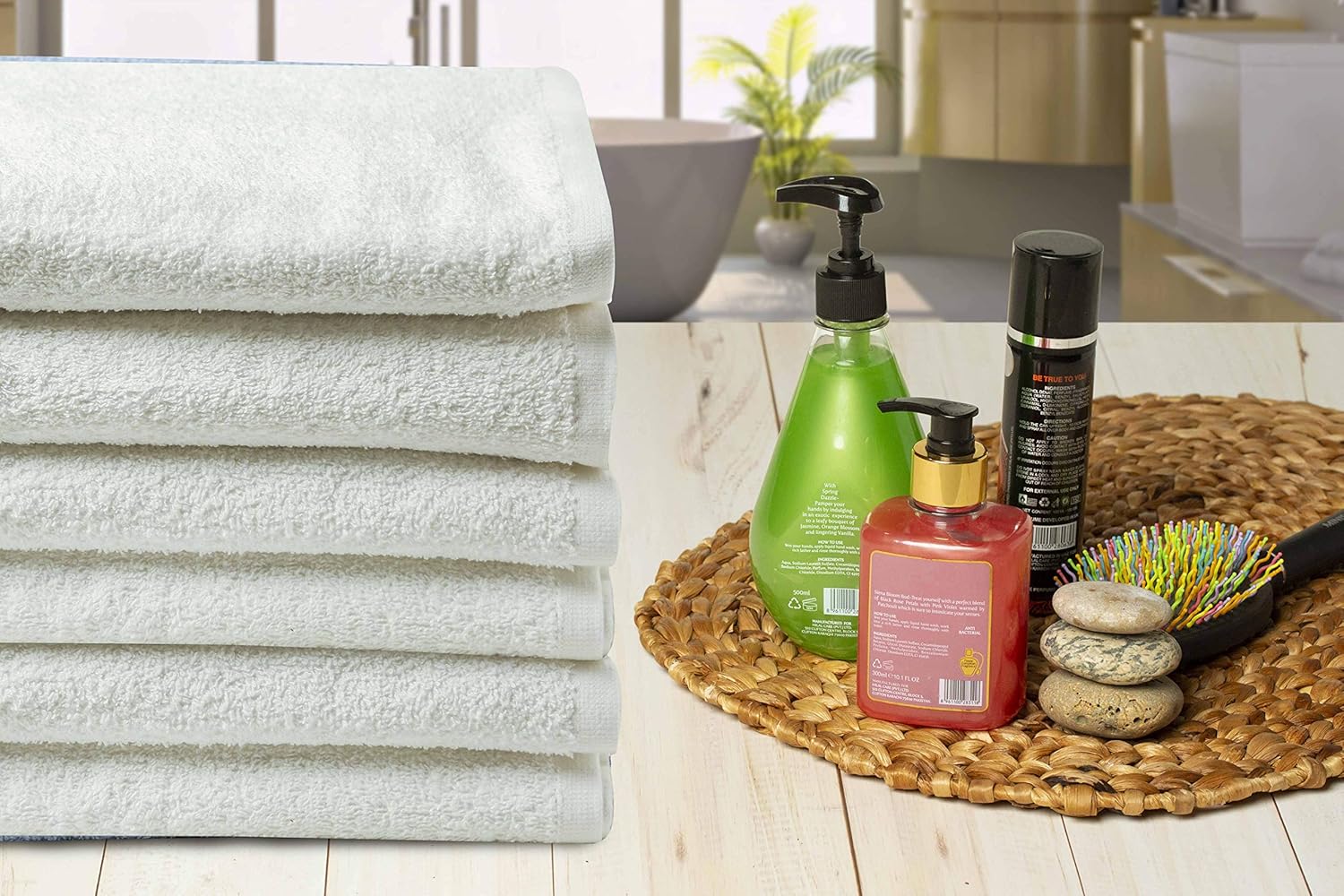 22x44 White Cotton Bath Towel