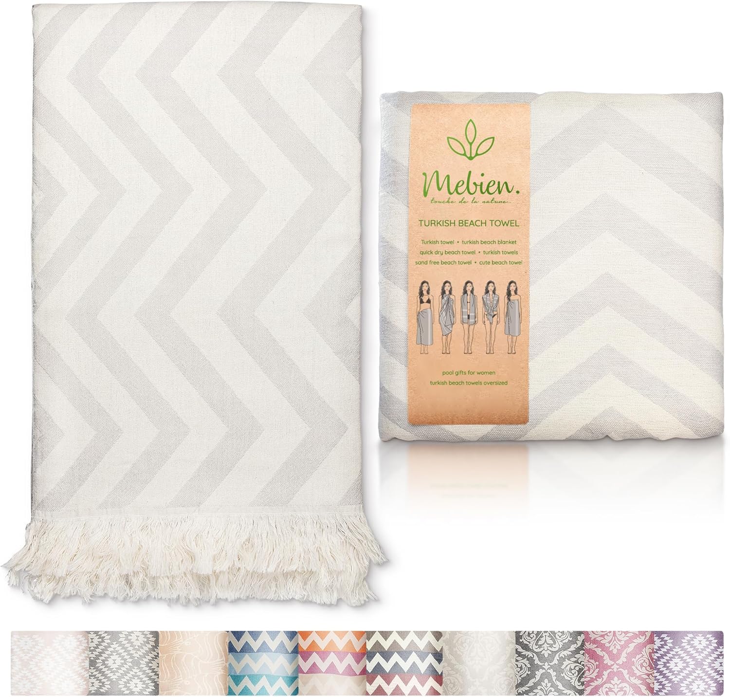 Luxury Turkish Beach Towel for Adults Kids