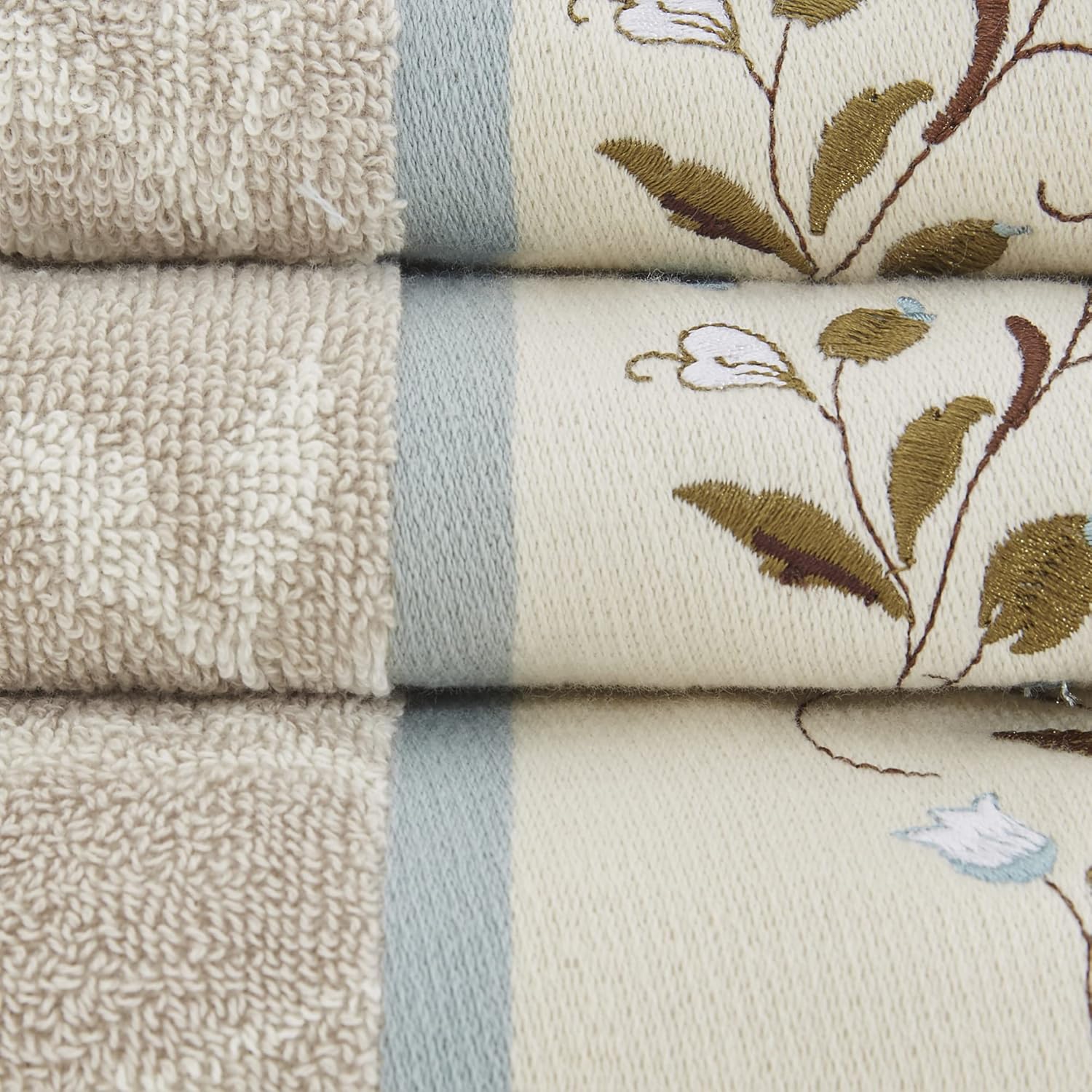 Madison Park Serene 100 Cotton Bath Towel Set