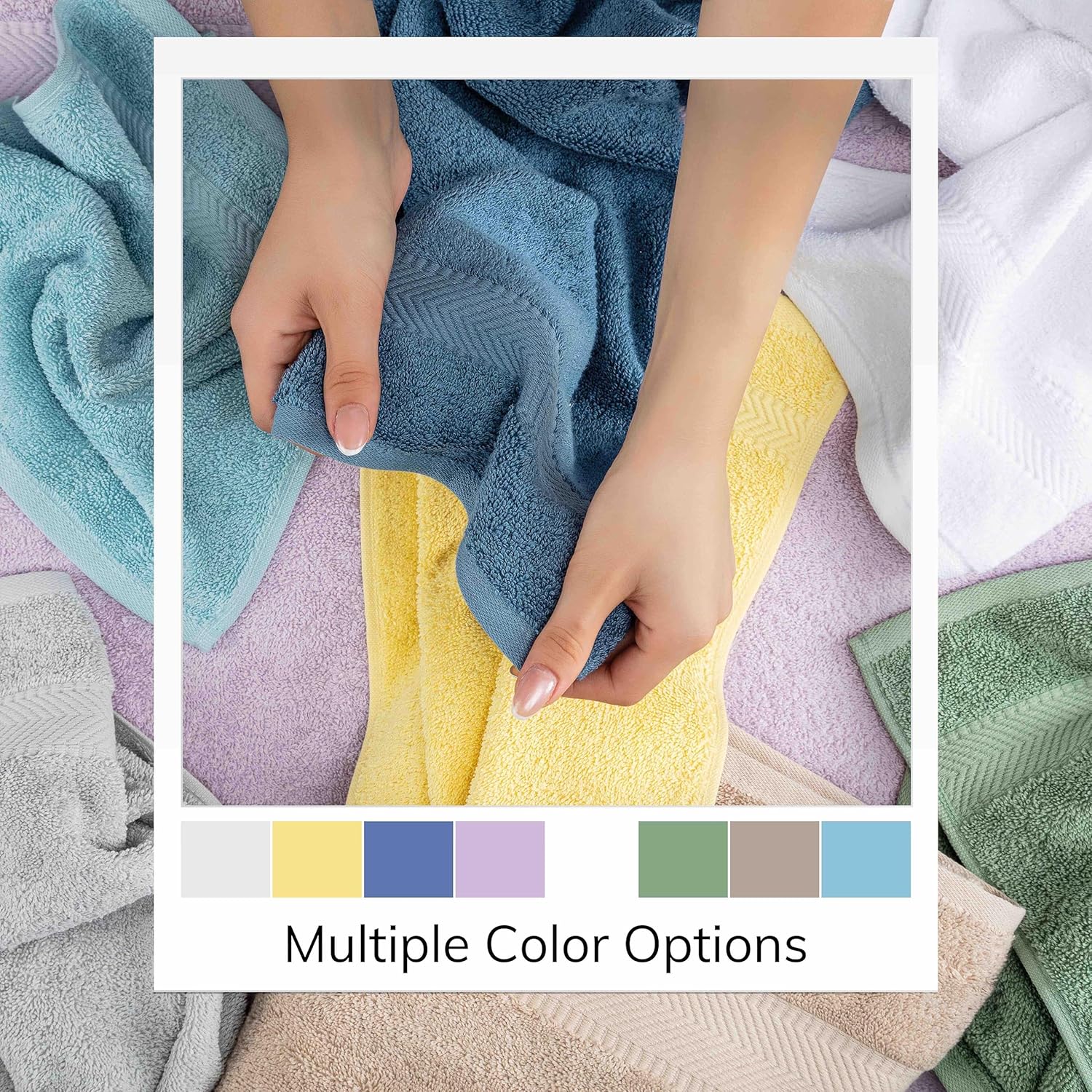 Luxury 100 Turkish Cotton Bath Towels Set