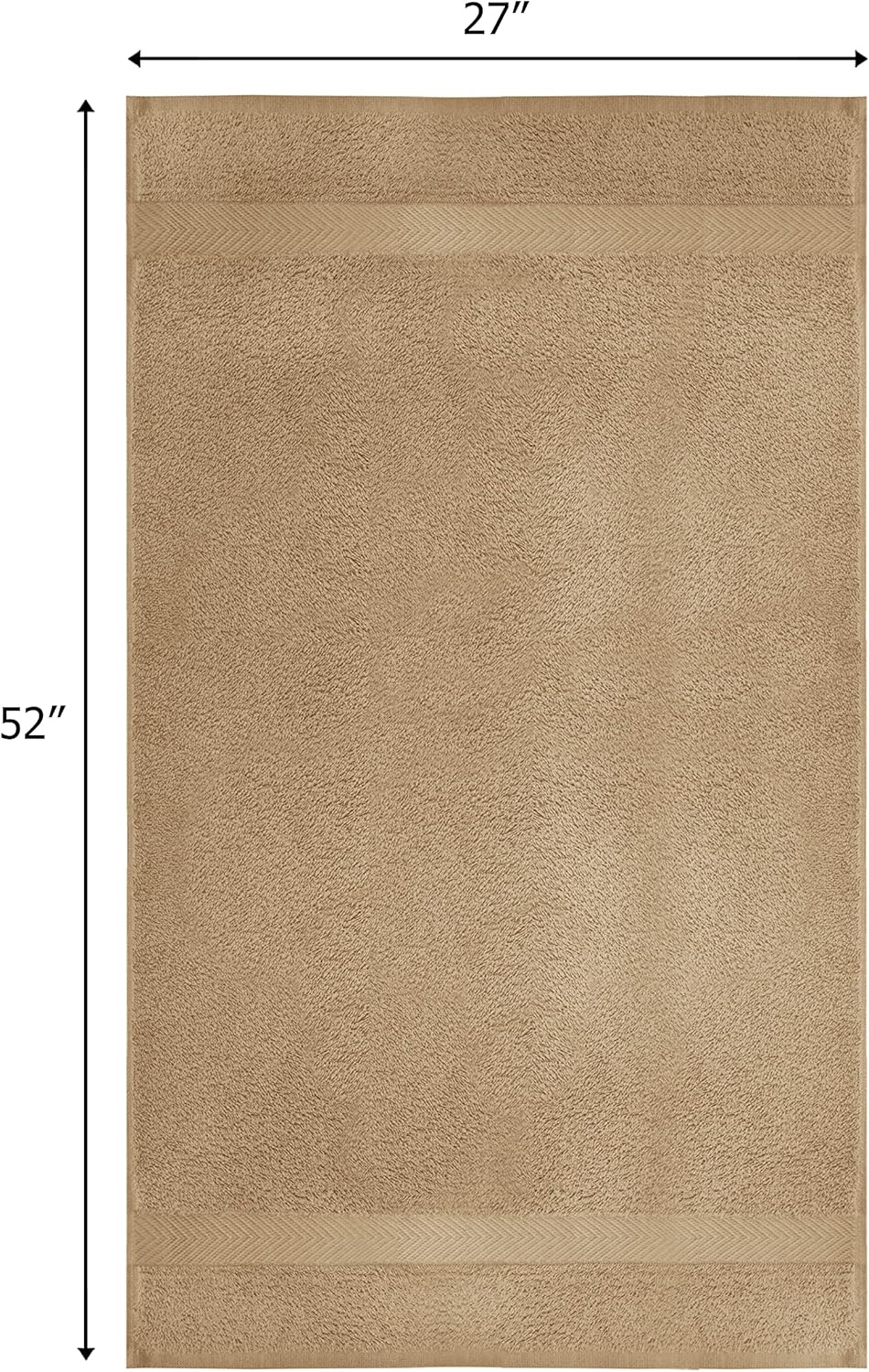 Luxury 27x52 Bath Towels Set - Premium Ultra-Soft 100 Cotton Elegance Bathtazurecom