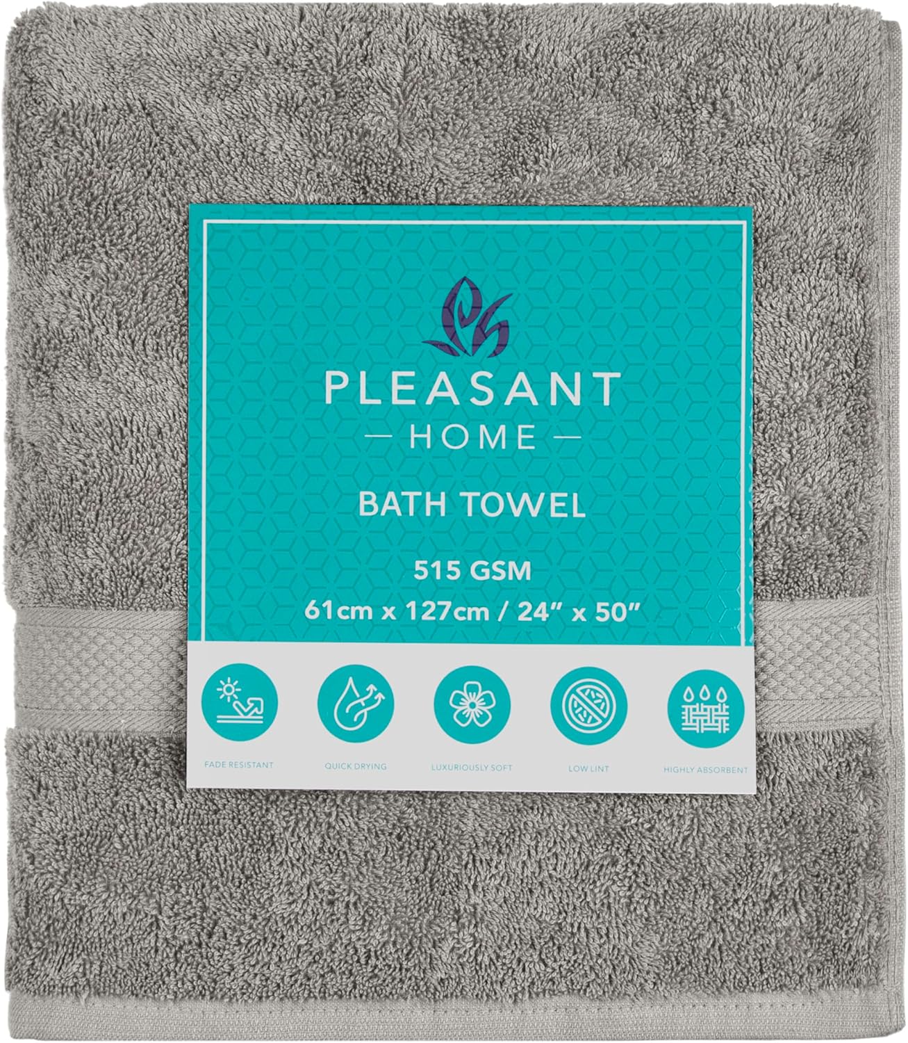 Luxury Cotton Bath Towels 100 Soft Absorbent 6-Pack Set