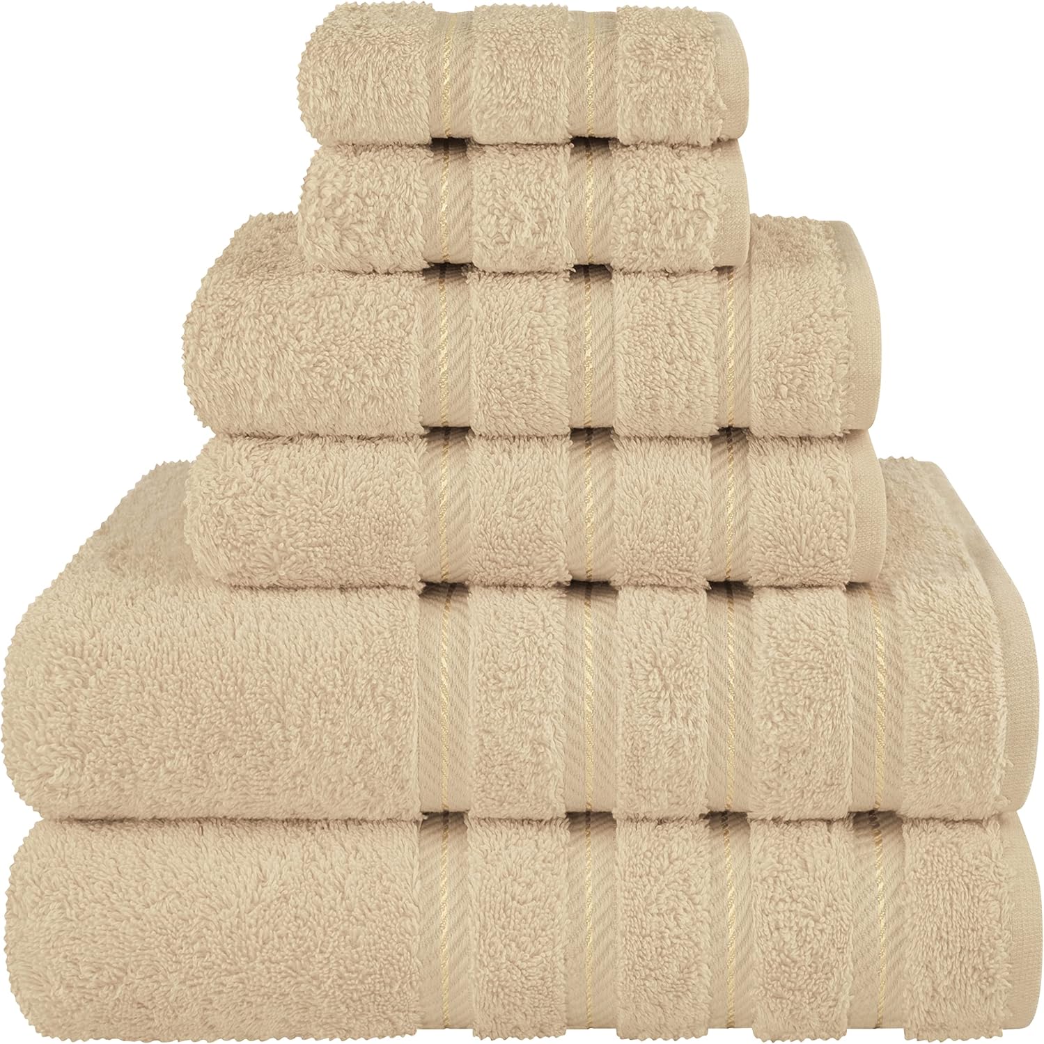 American Soft Linen Luxury 6-Piece 2x2 Washcloth Set