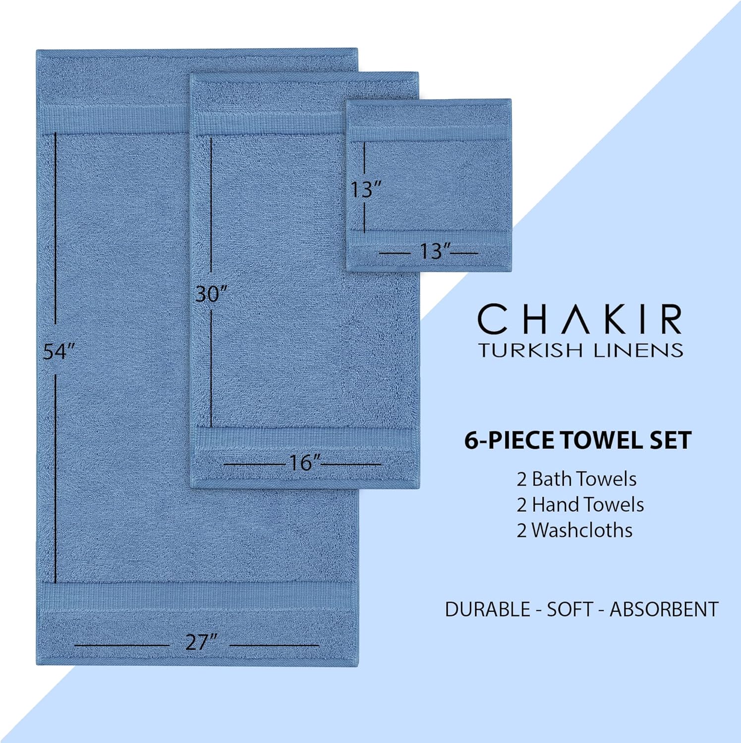Chakir Turkish Linens Luxury Bath Towels by Turkish Cotton