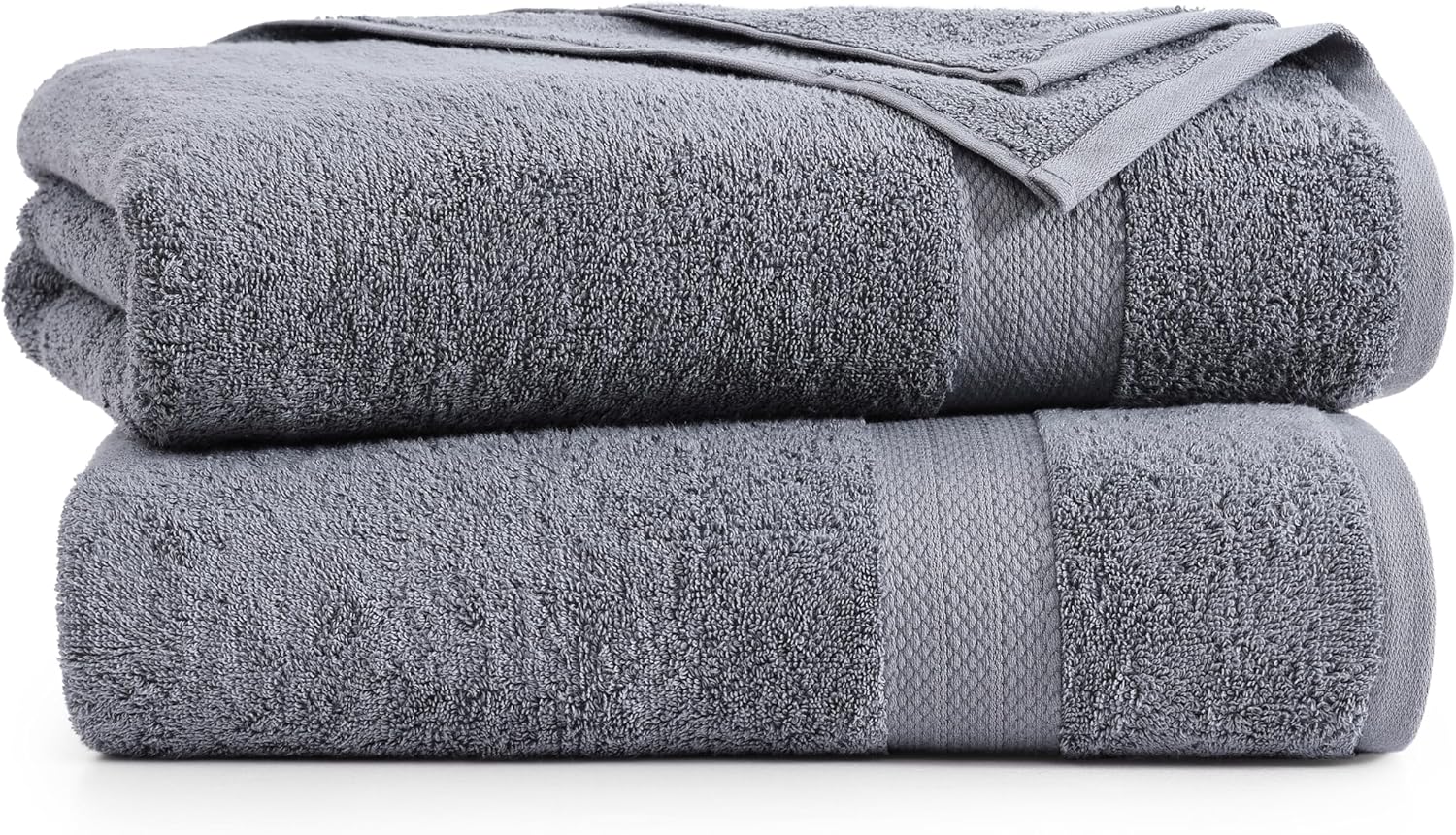 Lane Linen Extra Large Bath Sheets Set of 2 - Cool Grey