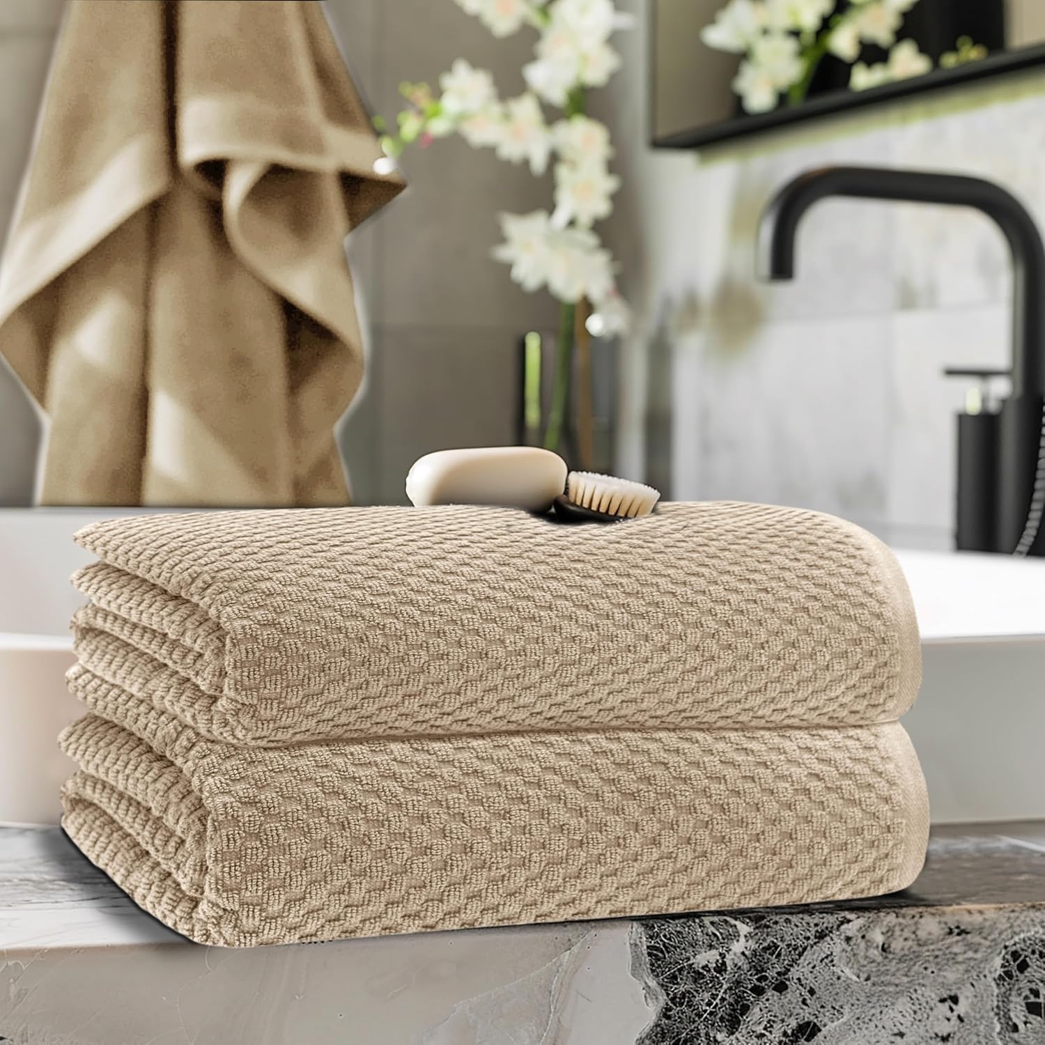 Cotton Craft Euro Spa Bath Sheet Set