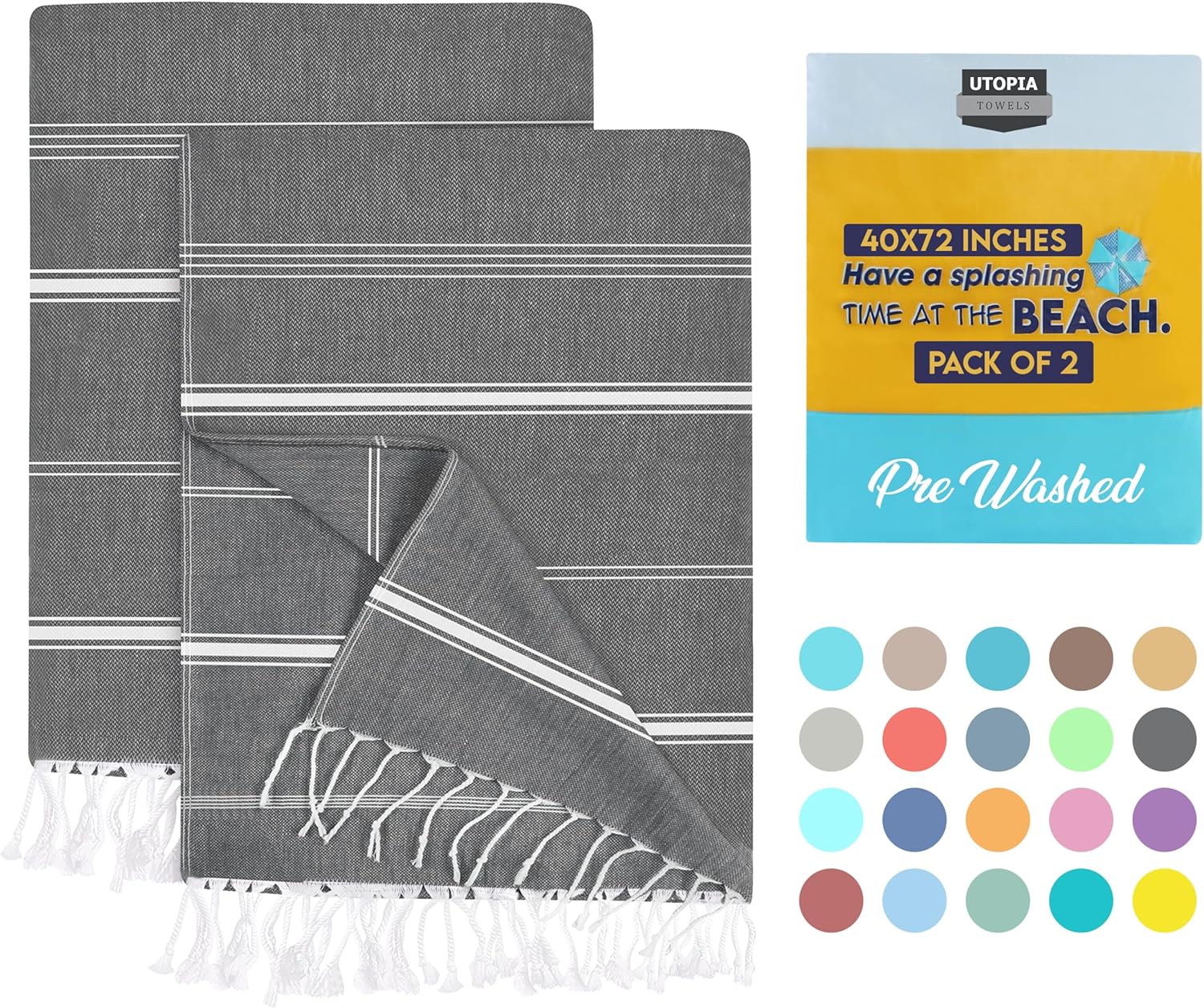 Utopia 2-Pack Beach Towels