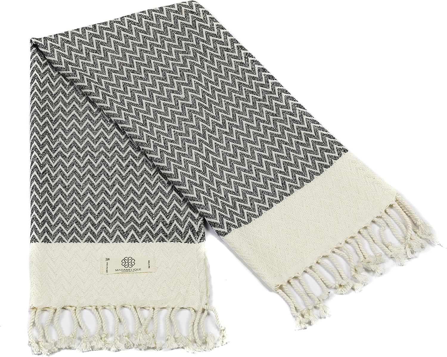 Madamelique Exclusive Hand Towels Set of 2-18x40 Inches