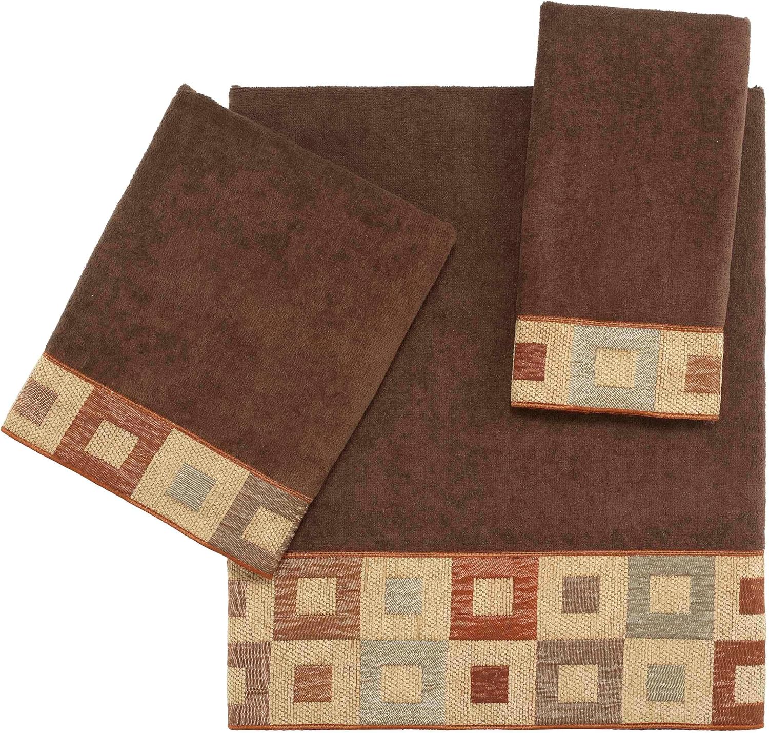 Avanti Linens - 3pc Soft Cotton Towels Precision Collection
