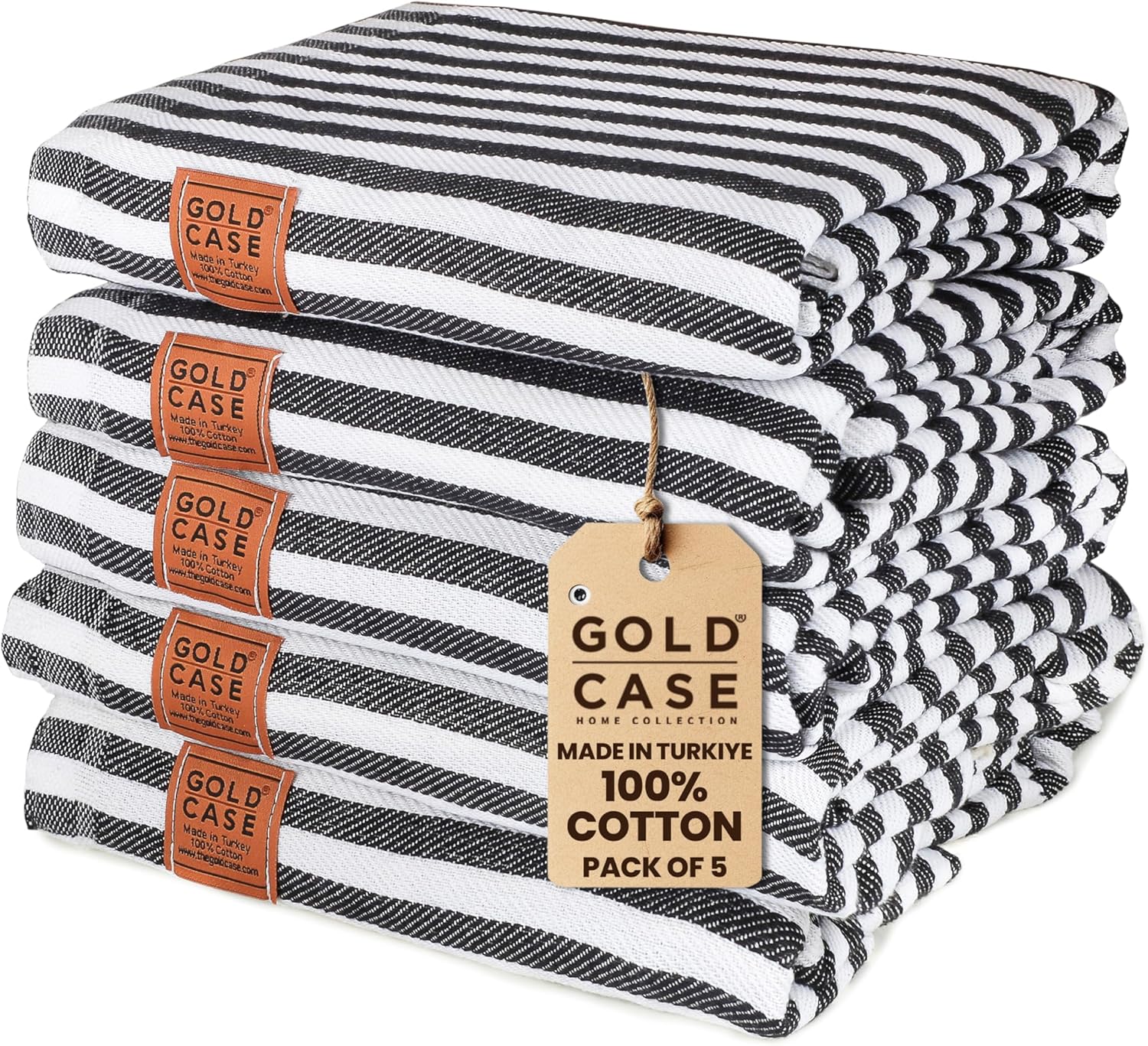 GOLD CASE Home Turkish Beach Towel Set