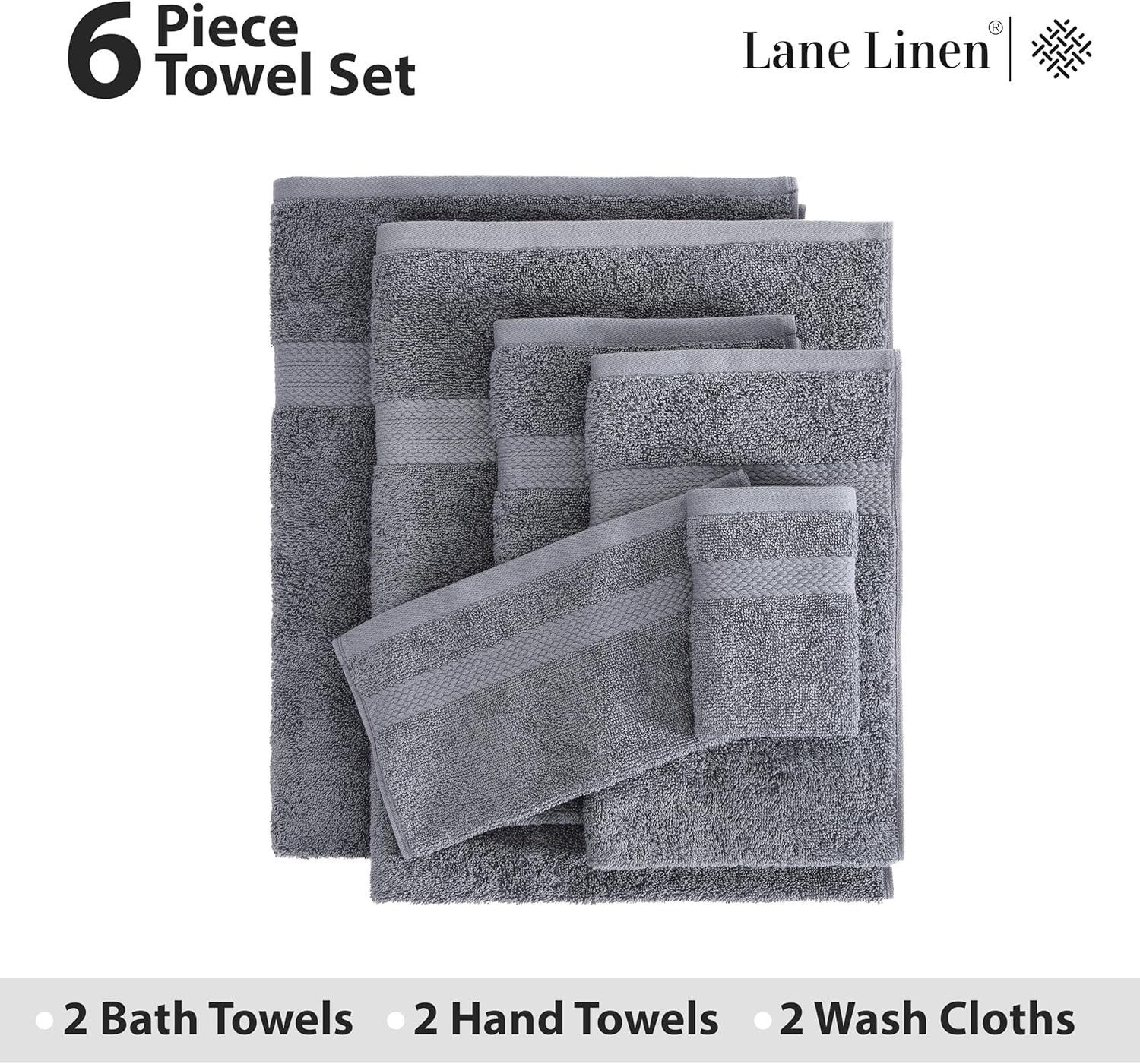 Experience luxury with our 6-Piece Bath Towels Set for Home