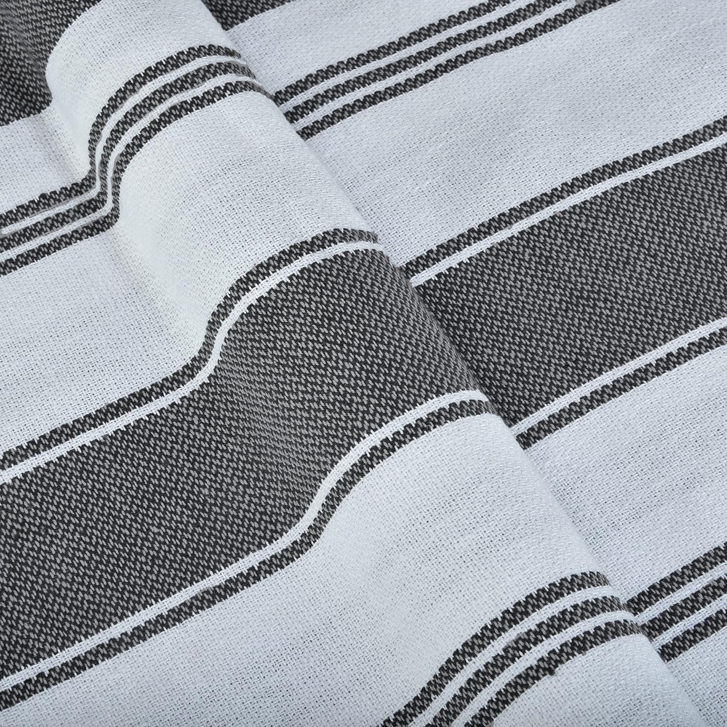 6 Count Nautical Stripe Cotton Beach Towels