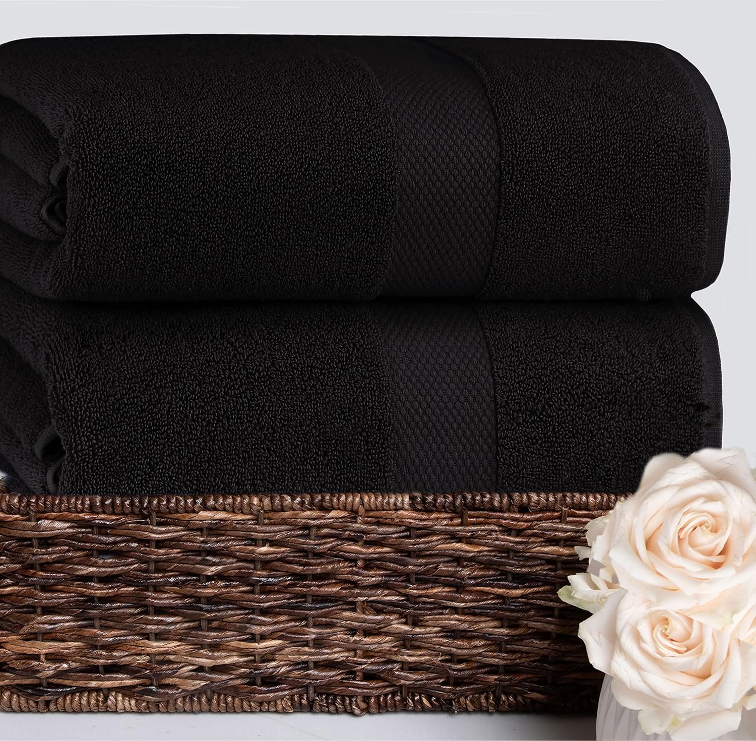 Luxury Hotel Bath Sheet Set - 2 x 40x80inch Cotton Ringspun