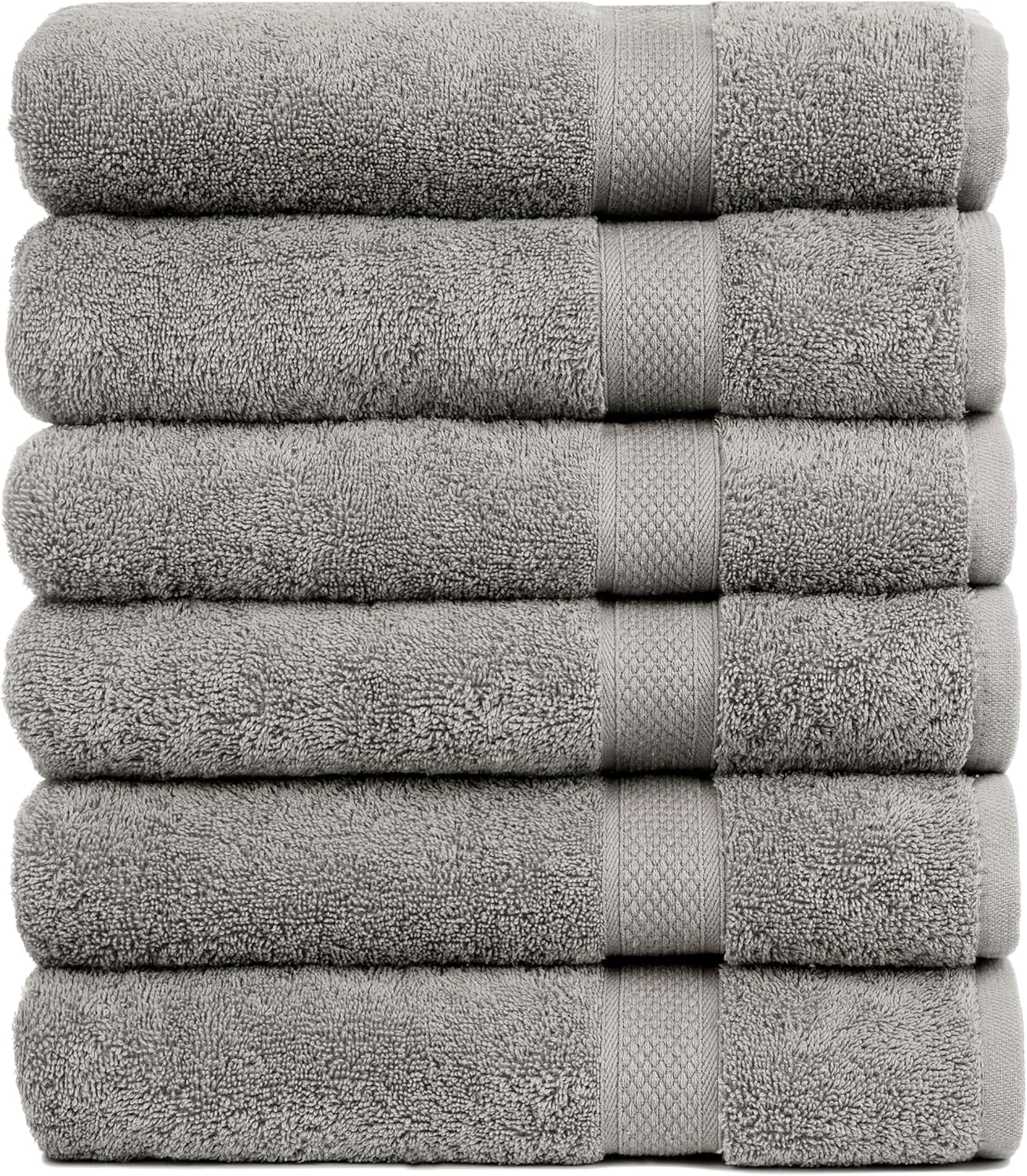 Luxury Cotton Bath Towels 100 Soft Absorbent 6-Pack Set