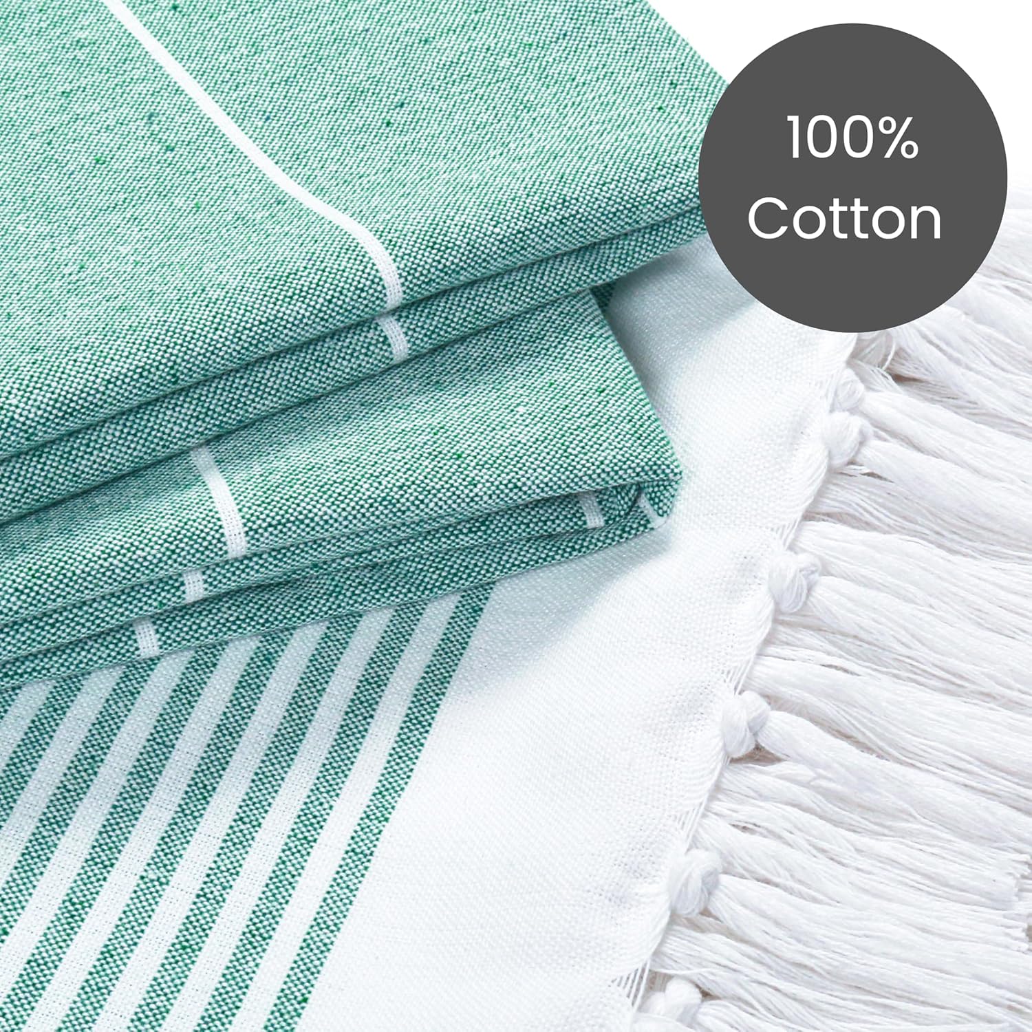 Cote De Amor 100 Cotton Beach Towels Set of 2 Extra Large