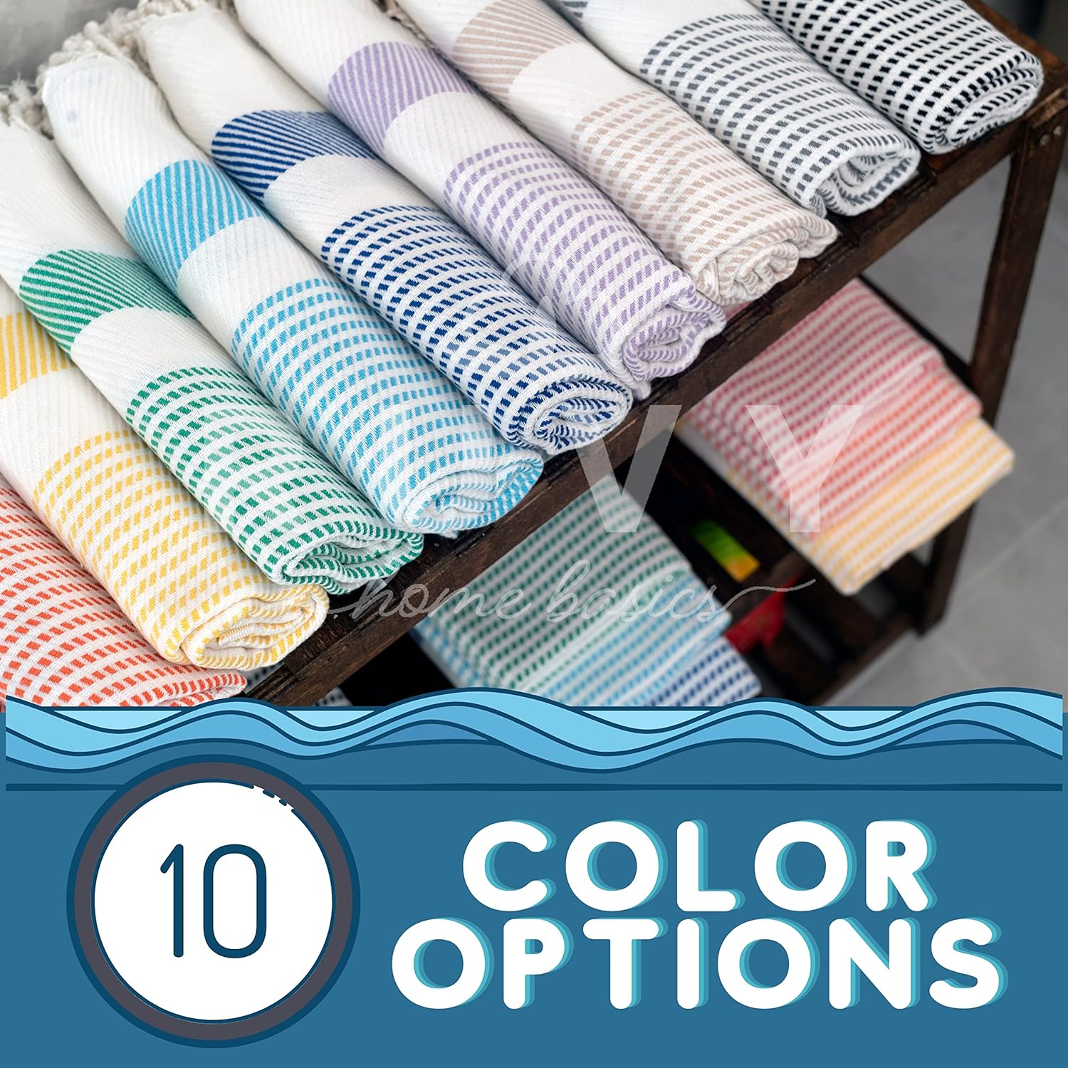 Ruvy Luxury Cotton Bath Towels Set - 2-Piece 18x40