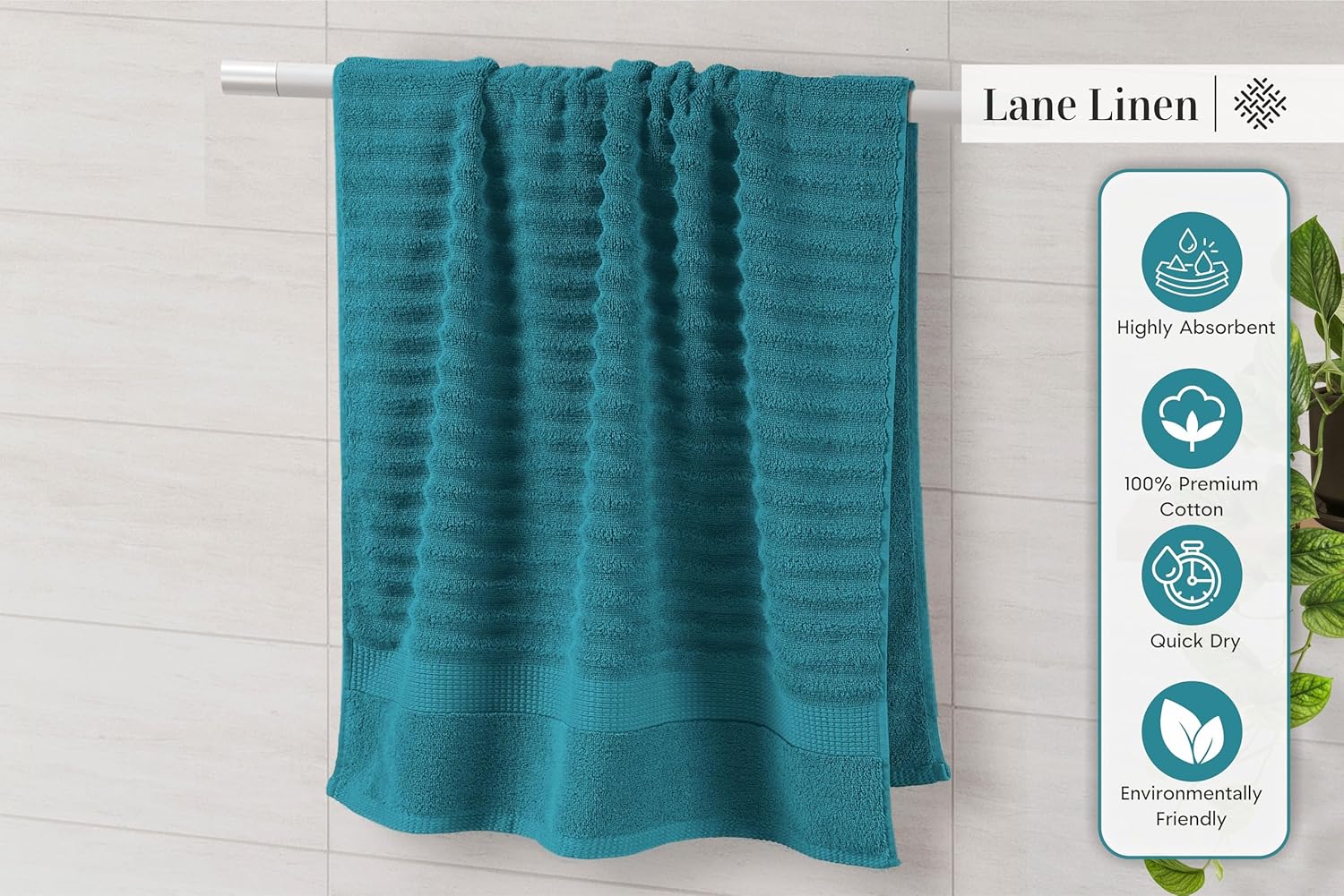 Luxury Cotton Bath Towels Set