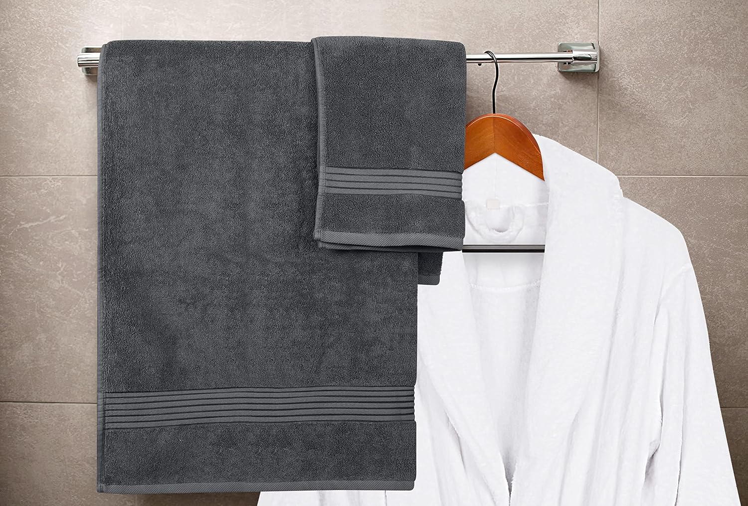 Utopia 8-Piece Premium Towel SetBath KitchenVersatile for HomeBathtub gym hotel use