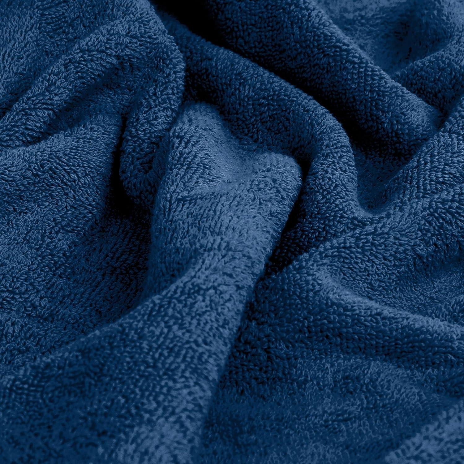 Utopia Towels 4 Pack Premium Viscose Bath Towels Set Navy