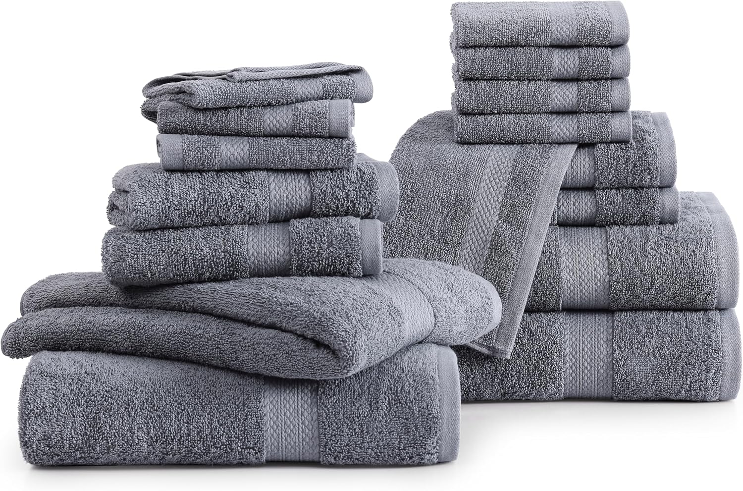 Premium 16-Piece Cotton Bath Towels