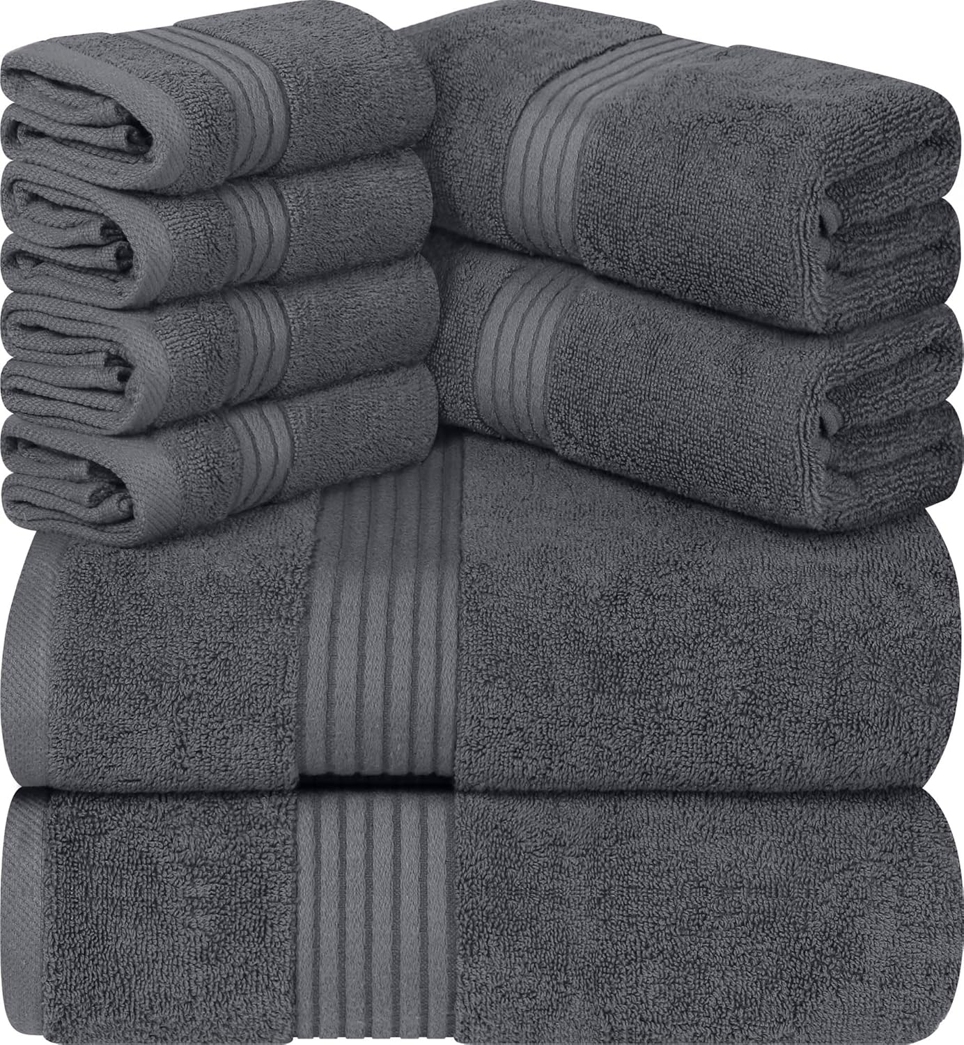 Utopia 8-Piece Premium Towel SetBath KitchenVersatile for HomeBathtub gym hotel use