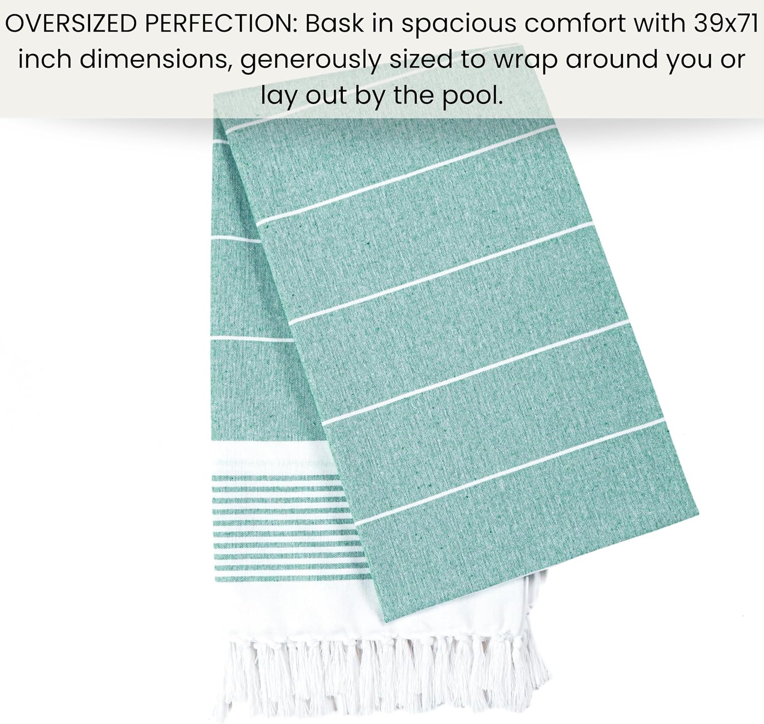 Cote De Amor 100 Cotton Beach Towels Set of 2 Extra Large