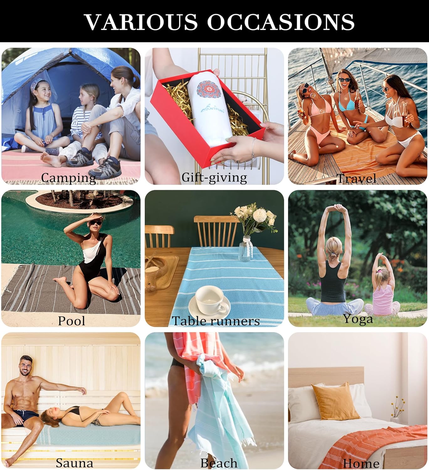 Lounge Around Coleman Beach Towel for Adults