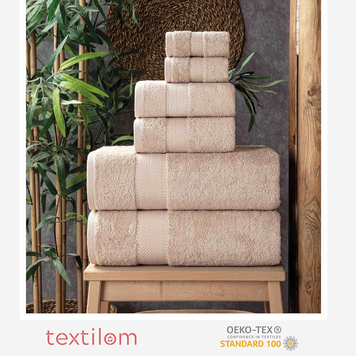 Luxury 100 Turkish Cotton Bath Towels Set