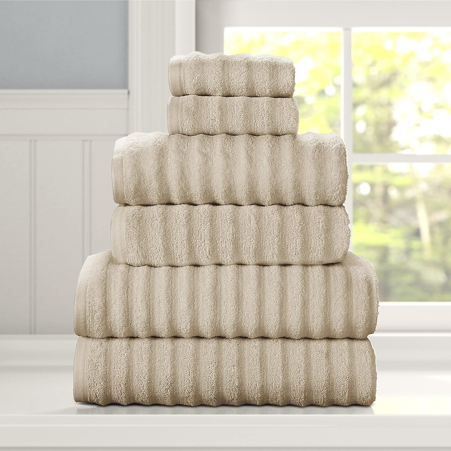 Five Queens Court Crete 13X13 Linen Washcloth Set