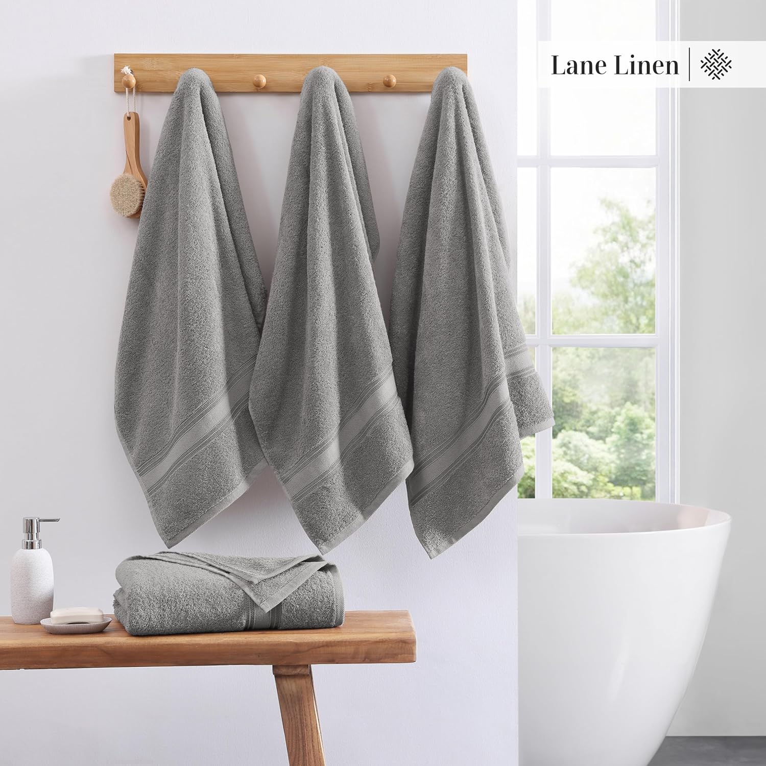 LANE LINEN 100 Cotton Extra Large Bath Towels