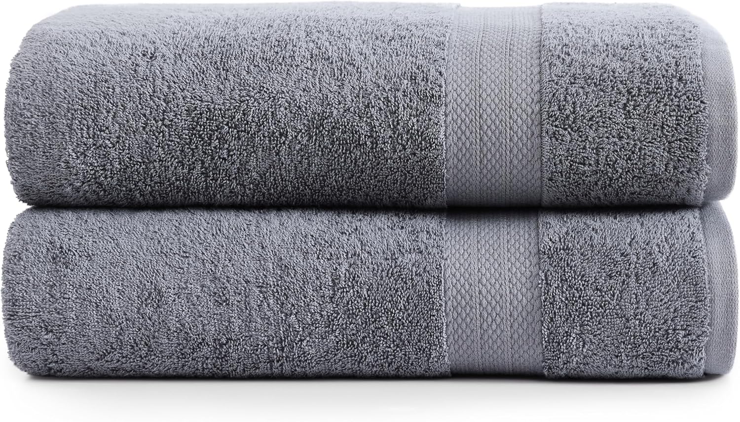Lane Linen Extra Large Bath Sheets Set of 2 - Cool Grey
