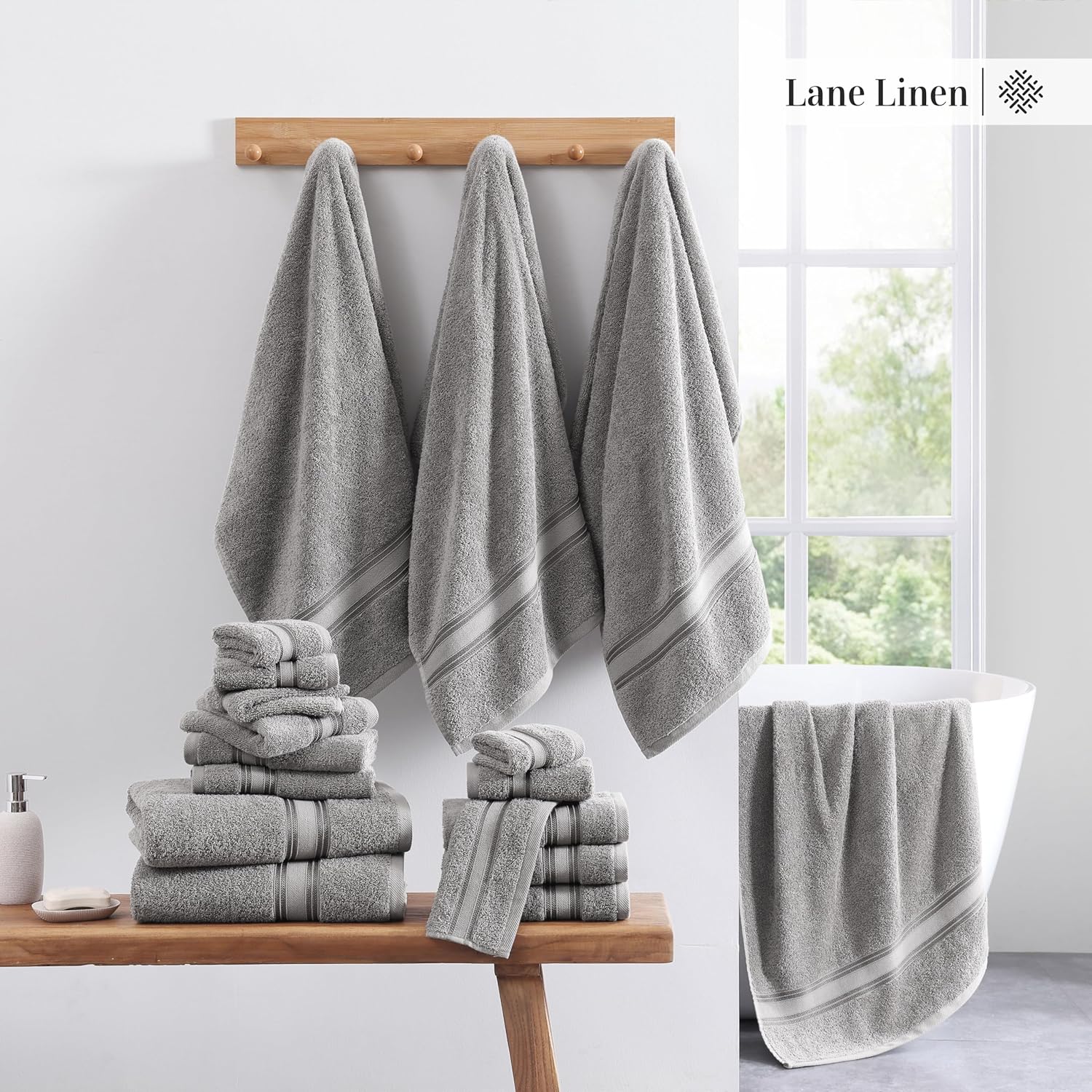 Luxury 12-Piece Bath Towels Set