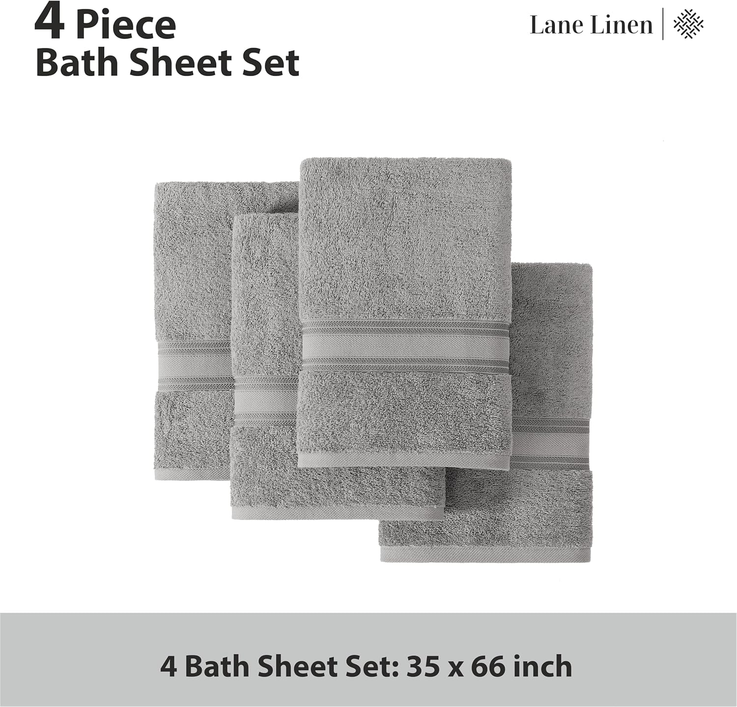 LANE LINEN 100 Cotton Extra Large Bath Towels
