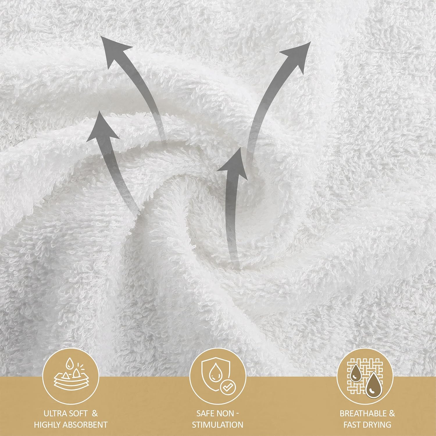 Utopia Towels - 12 Pack Viscose Luxury Wash Cloths Set